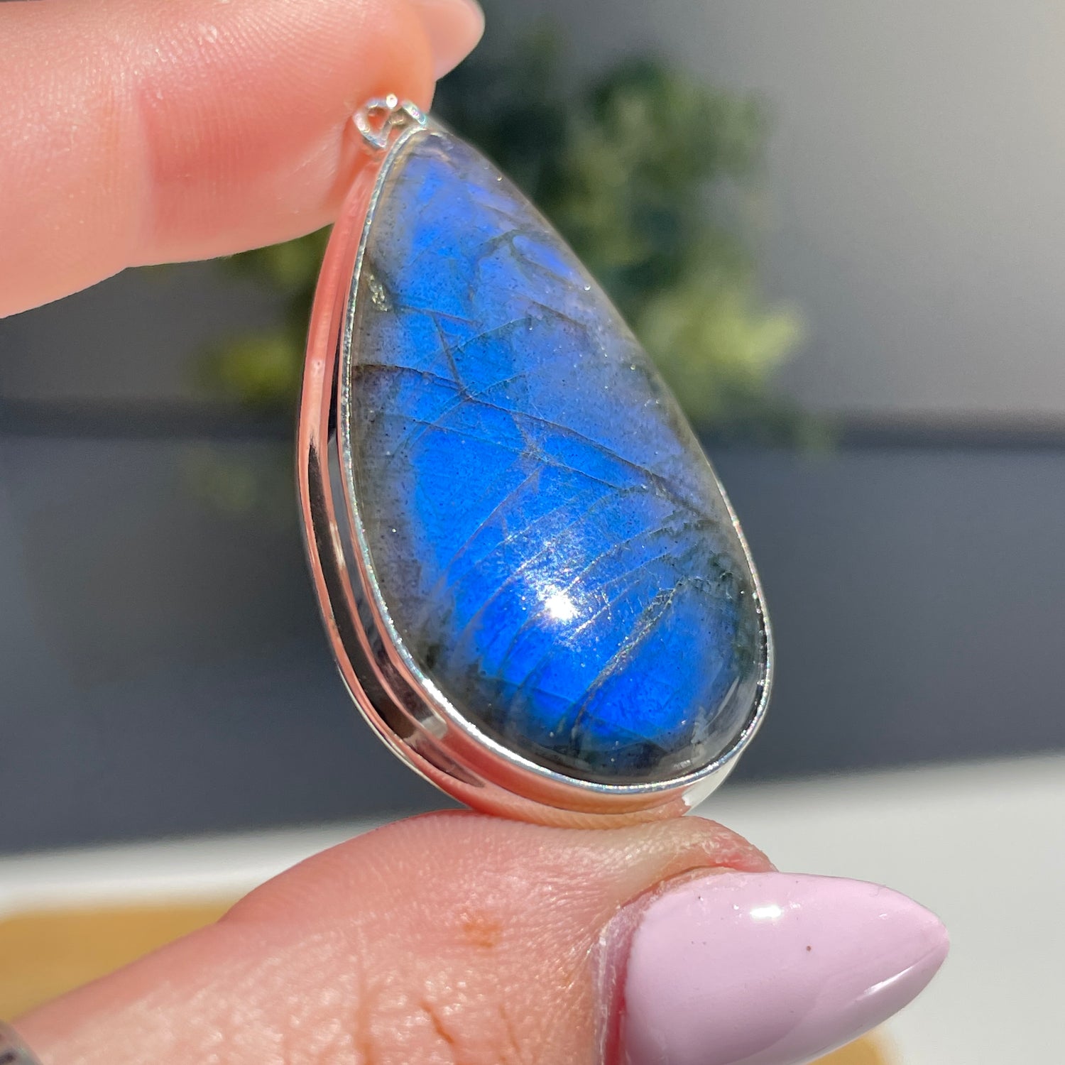 Labradorite Teardrop Pendant
