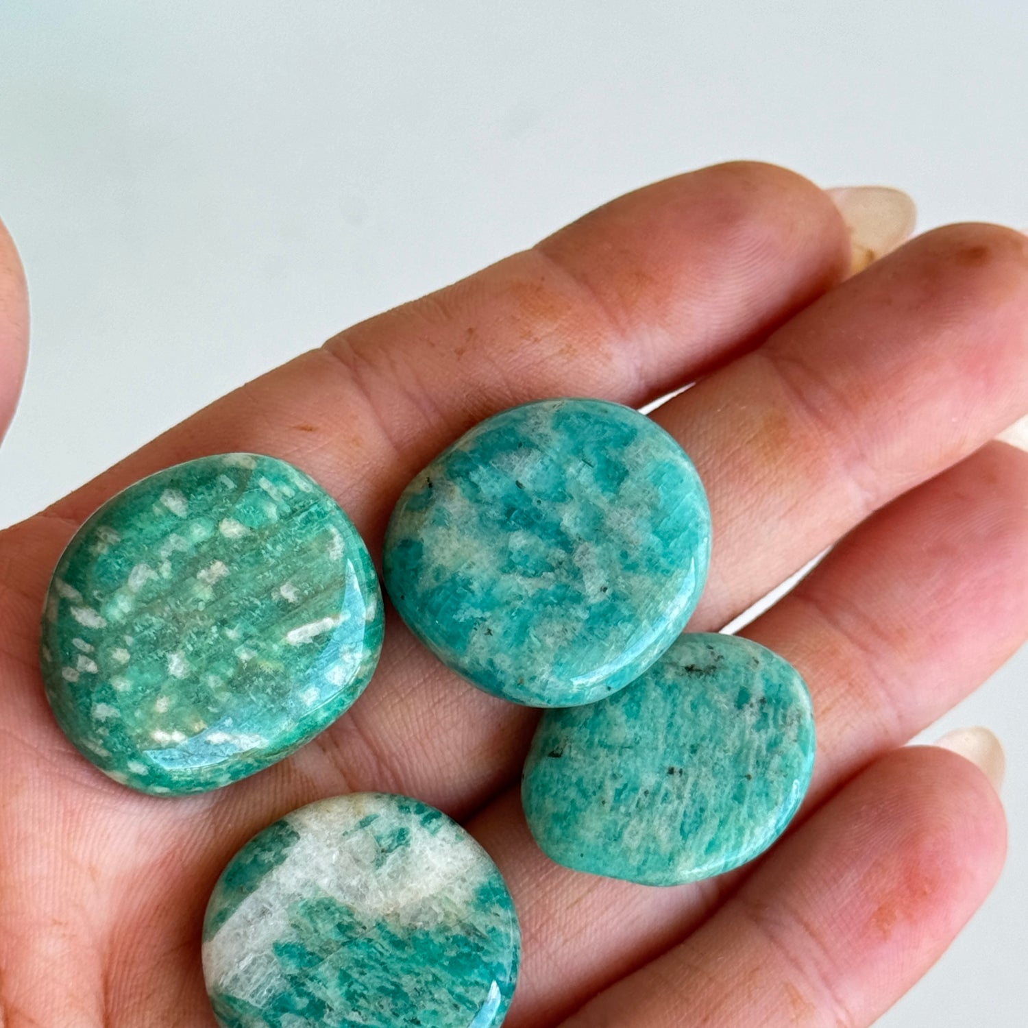 Amazonite Flat Stone Bra Buddy
