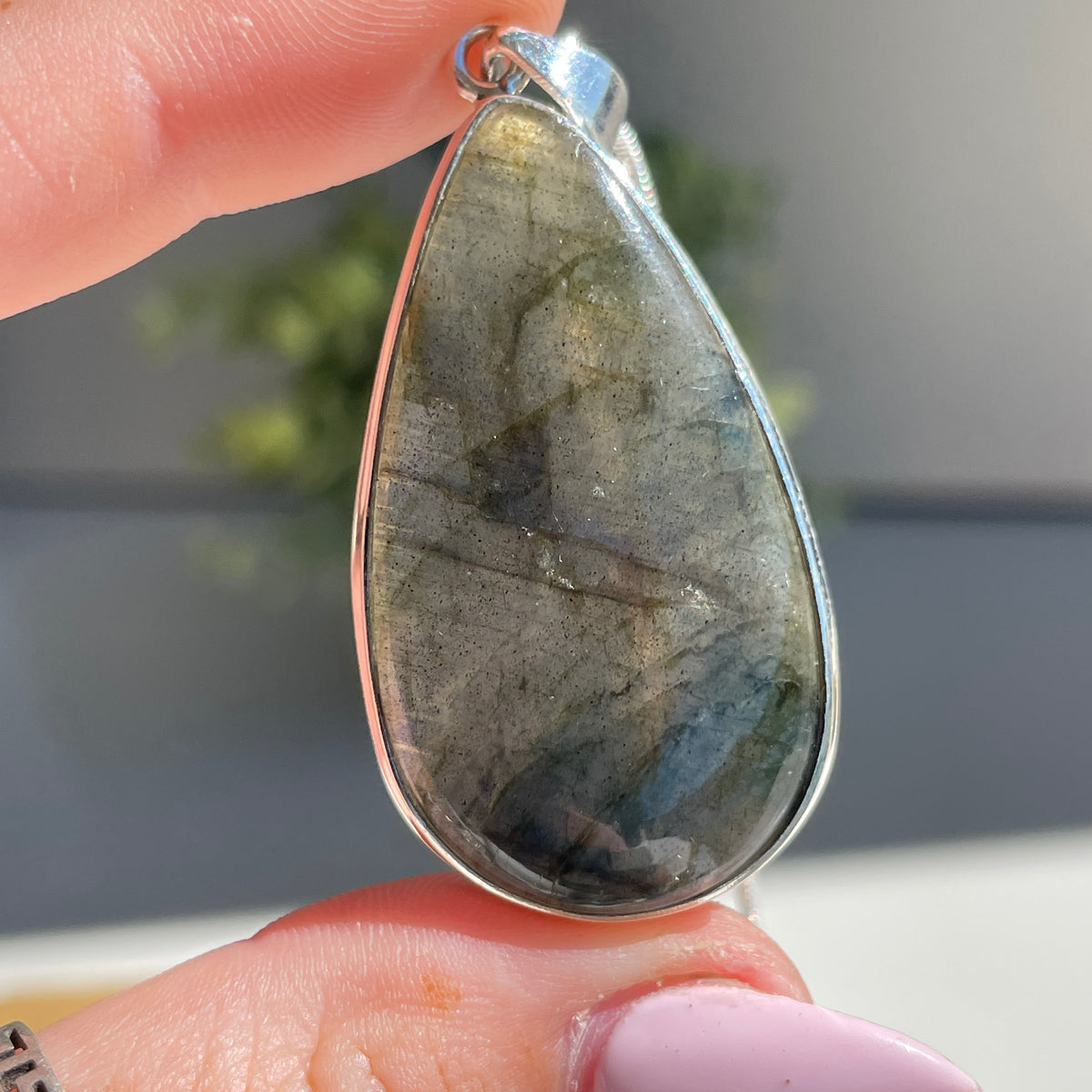 Labradorite Teardrop Pendant