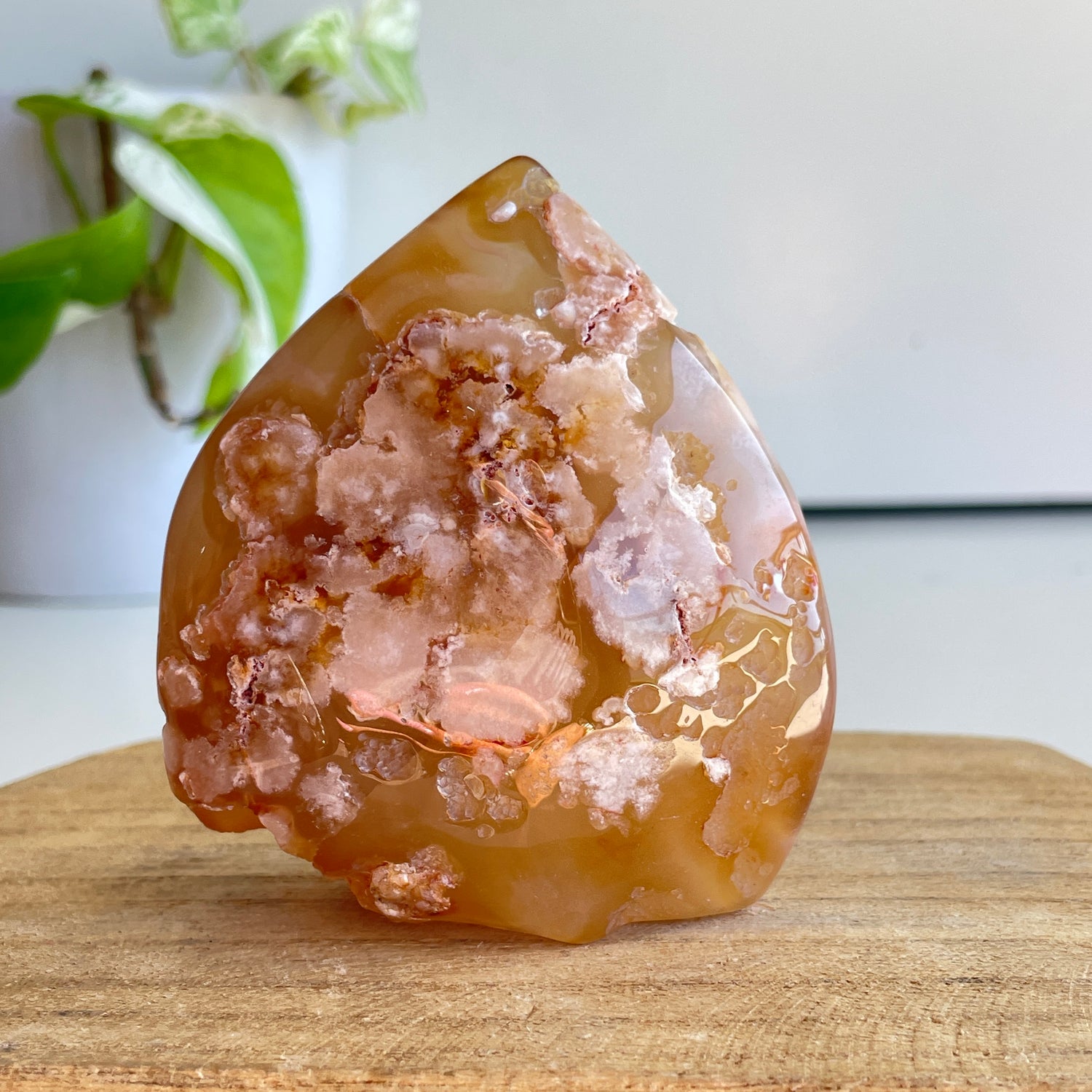 Flower Agate Flame 7.9cm