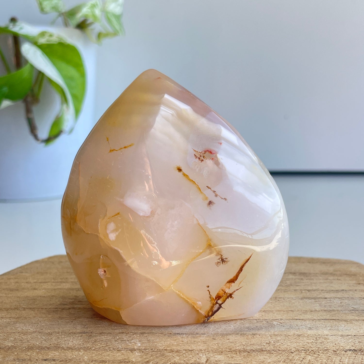 Flower Agate Flame 7.8cm