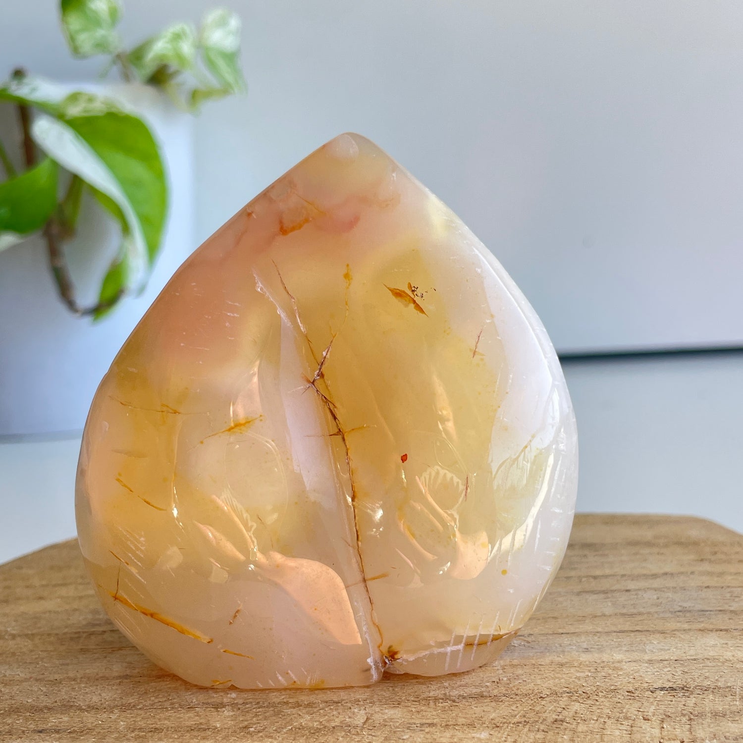 Flower Agate Flame 7.8cm
