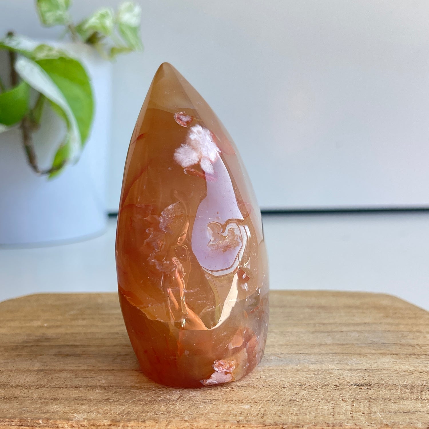 Flower Agate Flame 7.8cm