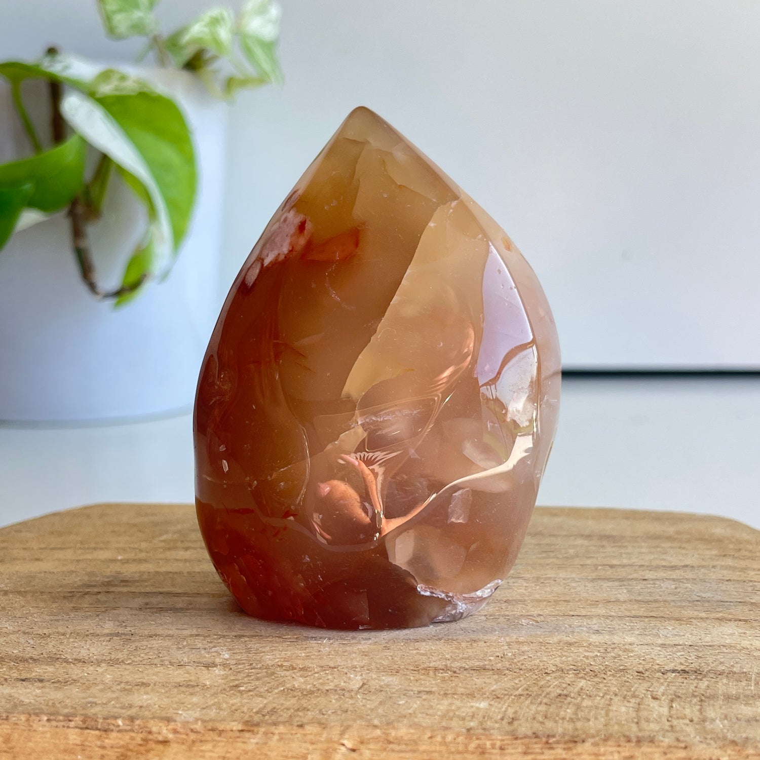 Flower Agate Flame 7.8cm