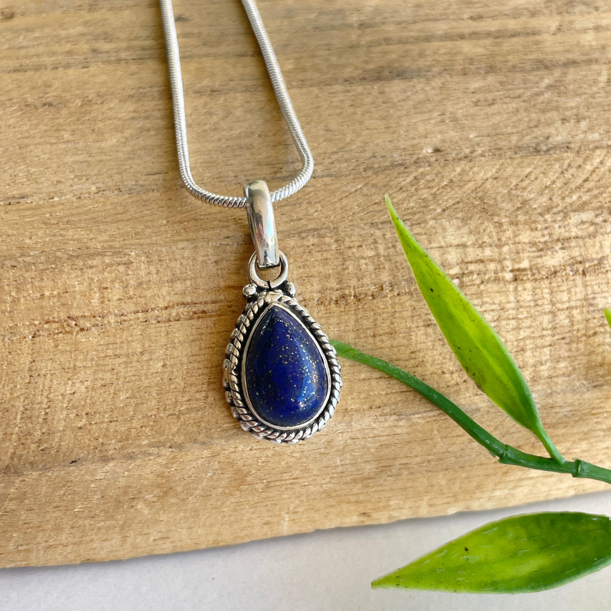 Lapis Lazuli Teardrop Pendant