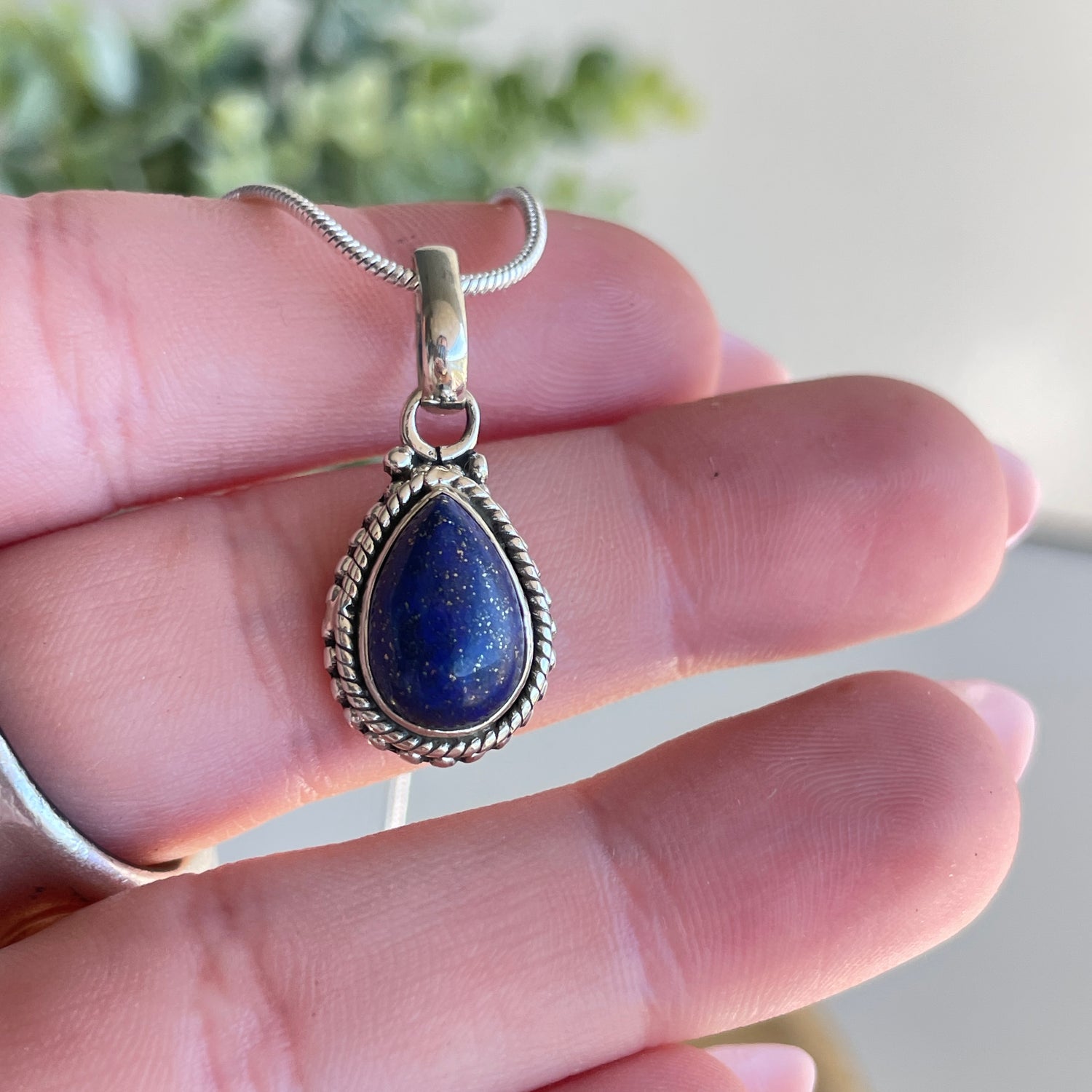 Lapis Lazuli Teardrop Pendant