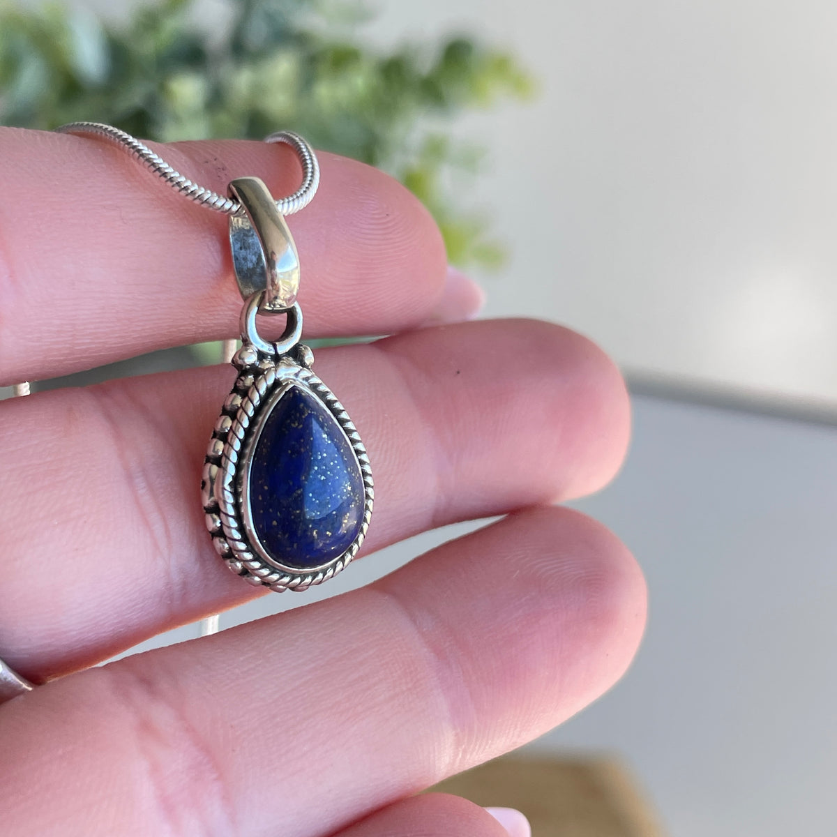 Lapis Lazuli Teardrop Pendant