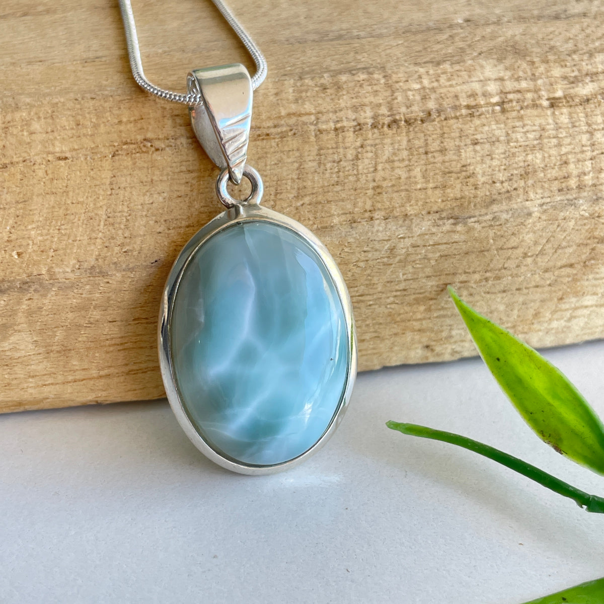 Larimar Oval Pendant