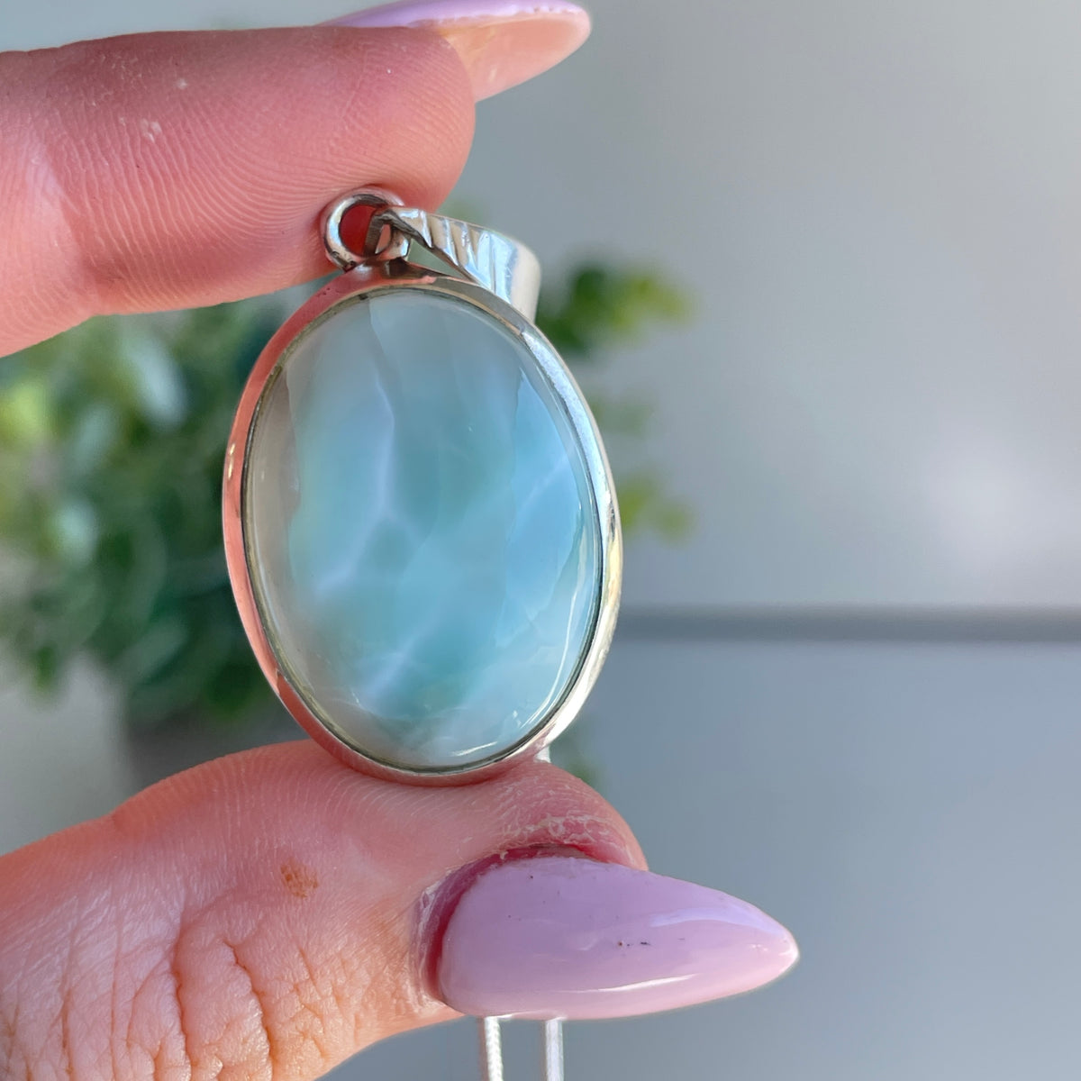 Larimar Oval Pendant