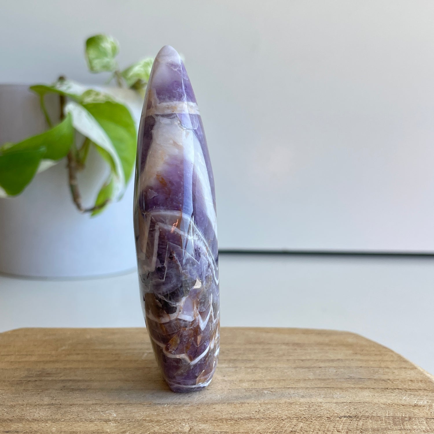 Chevron Amethyst Flame 9.8cm