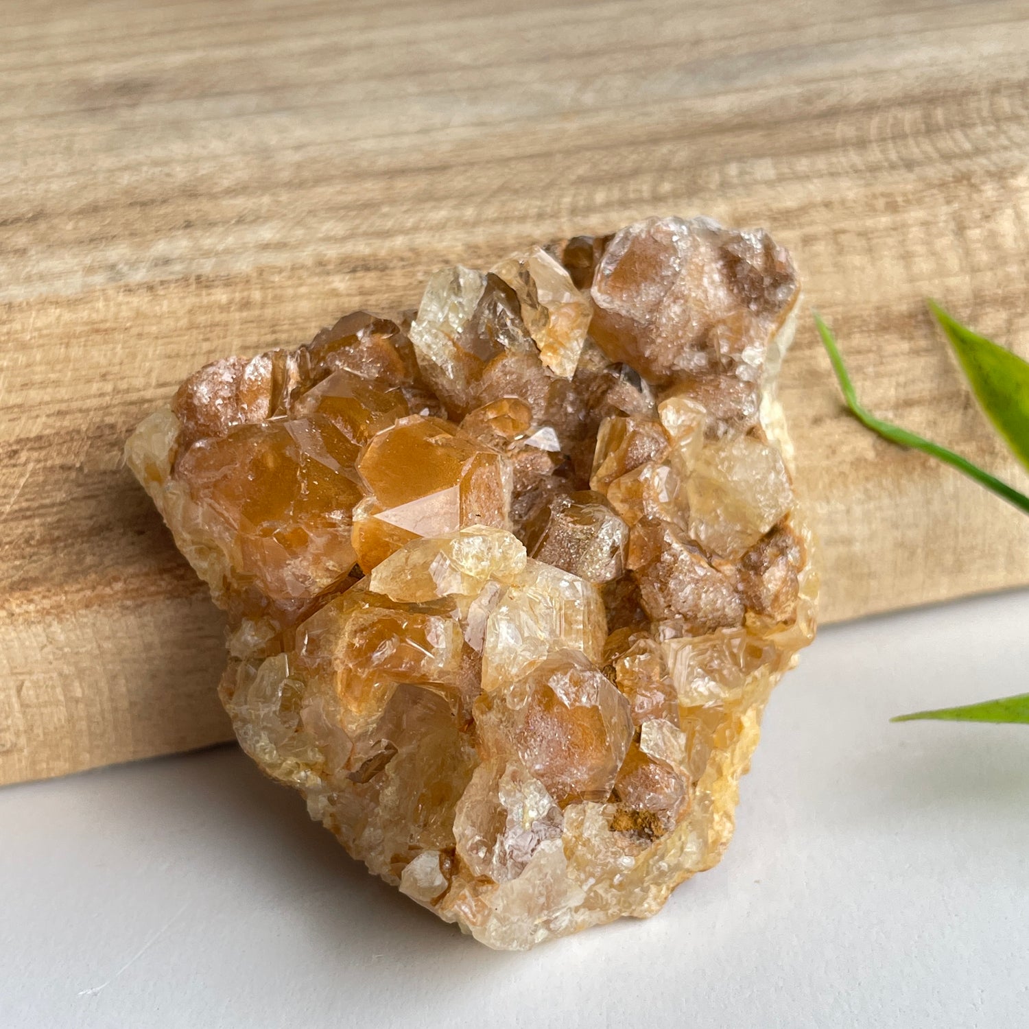 Limonite Quartz Cluster 54g