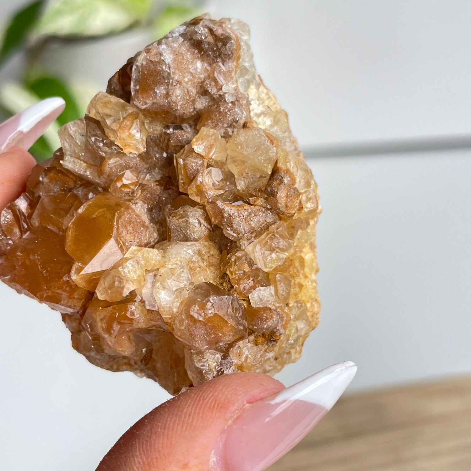 Limonite Quartz Cluster 54g