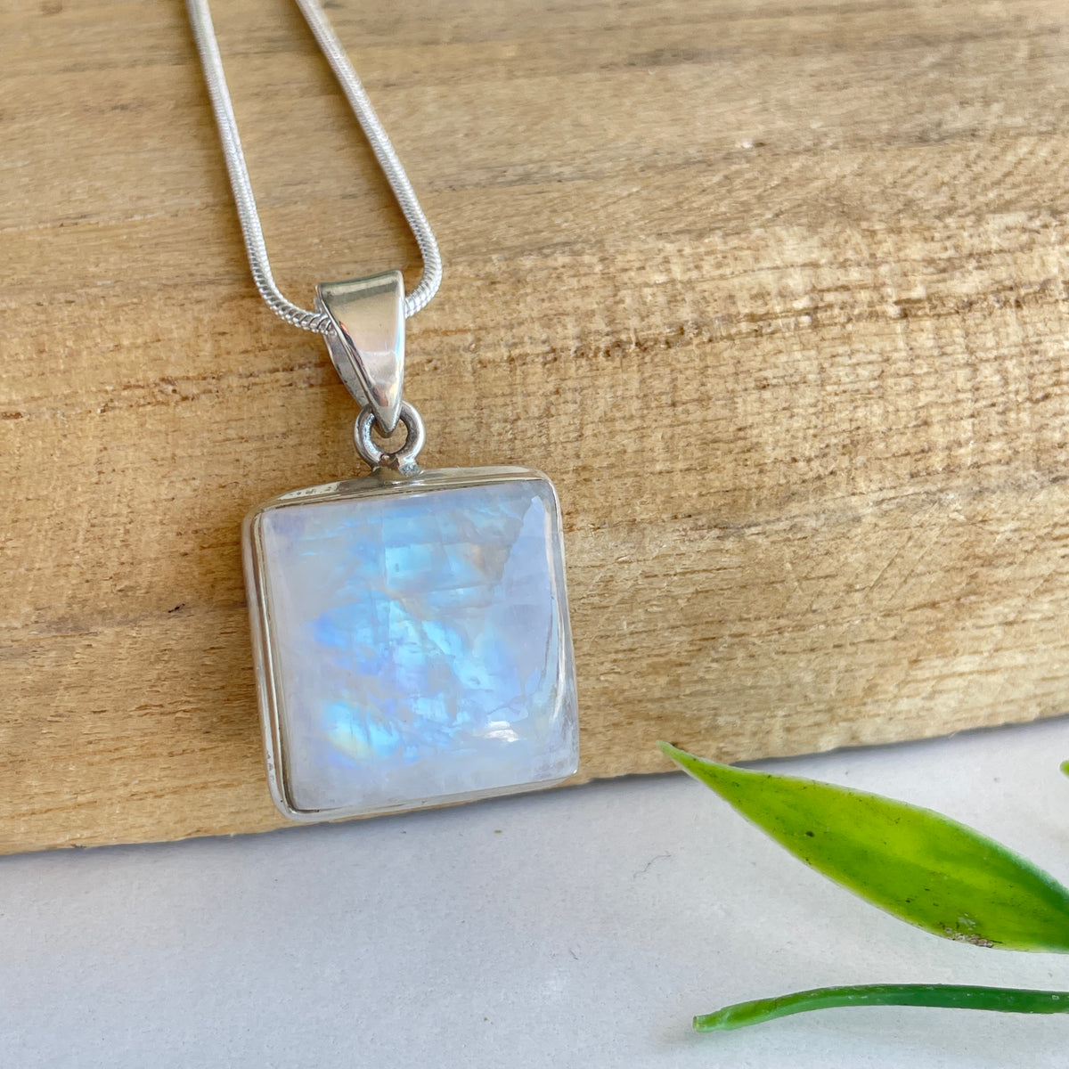 Moonstone Square Pendant