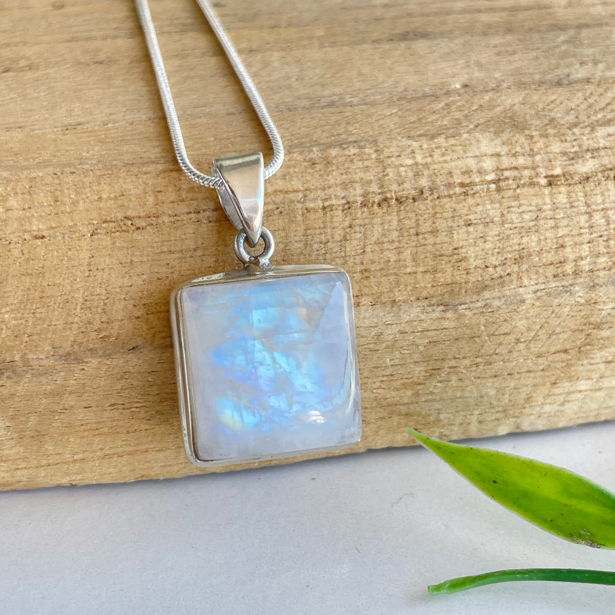 Moonstone Square Pendant