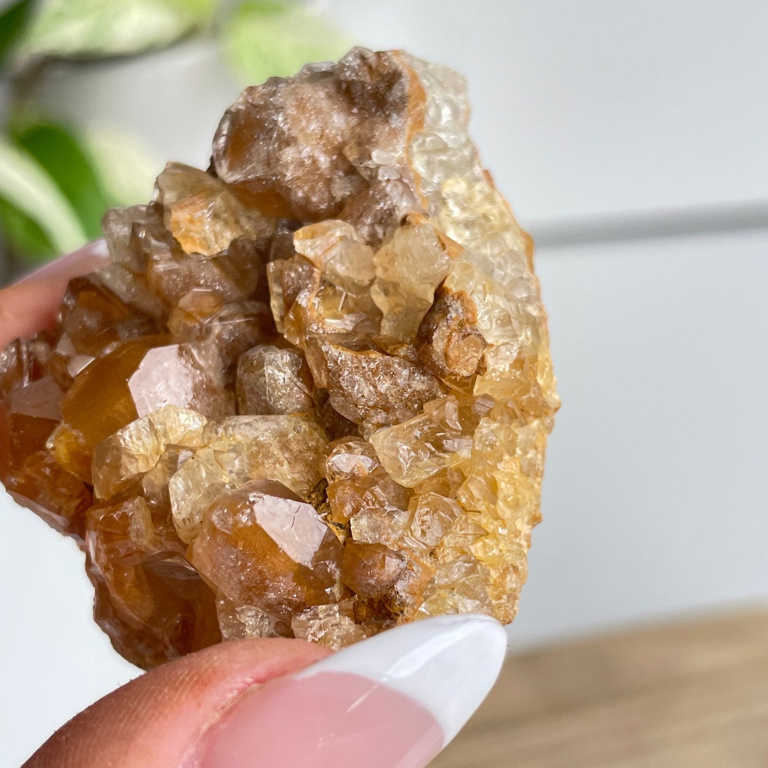Limonite Quartz Cluster 54g