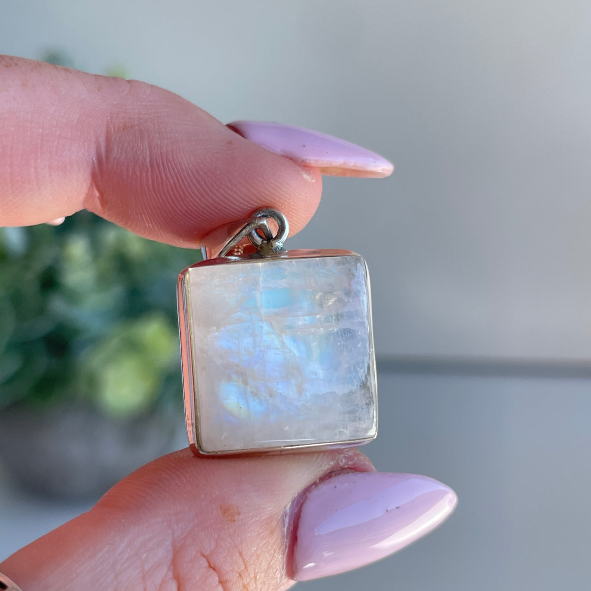 Moonstone Square Pendant