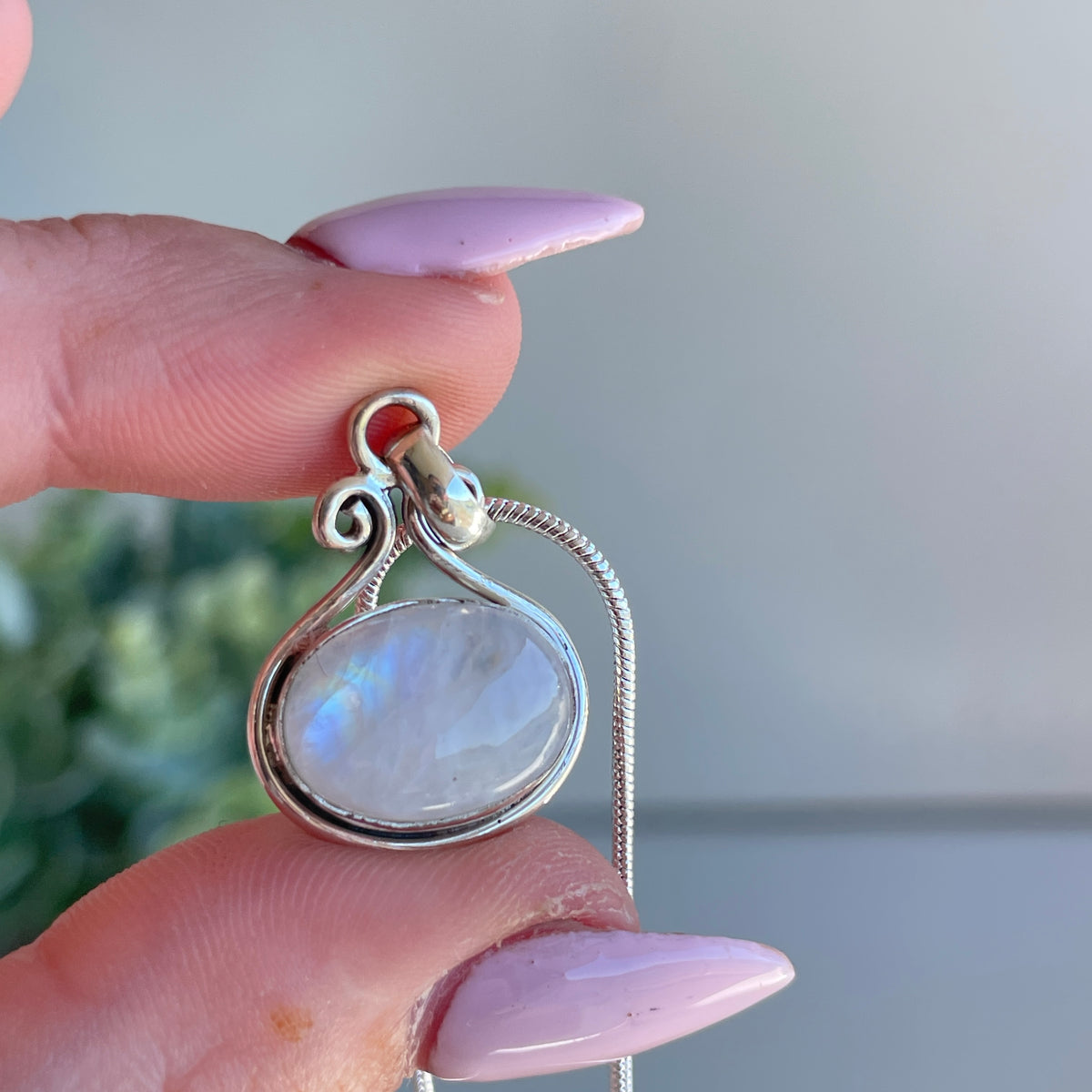 Moonstone Oval Pendant