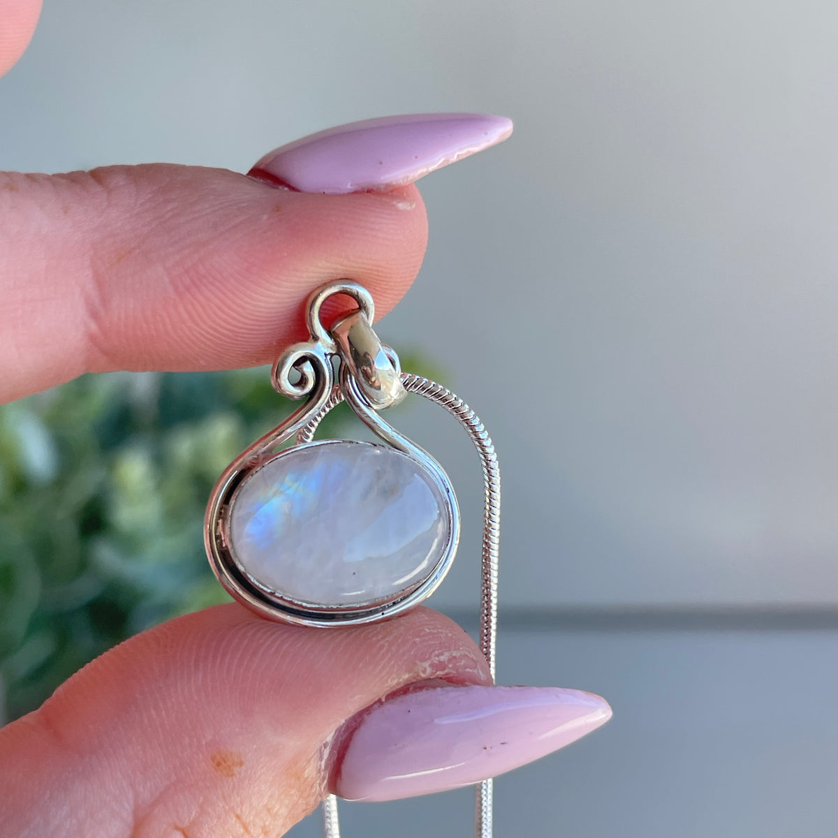 Moonstone Oval Pendant