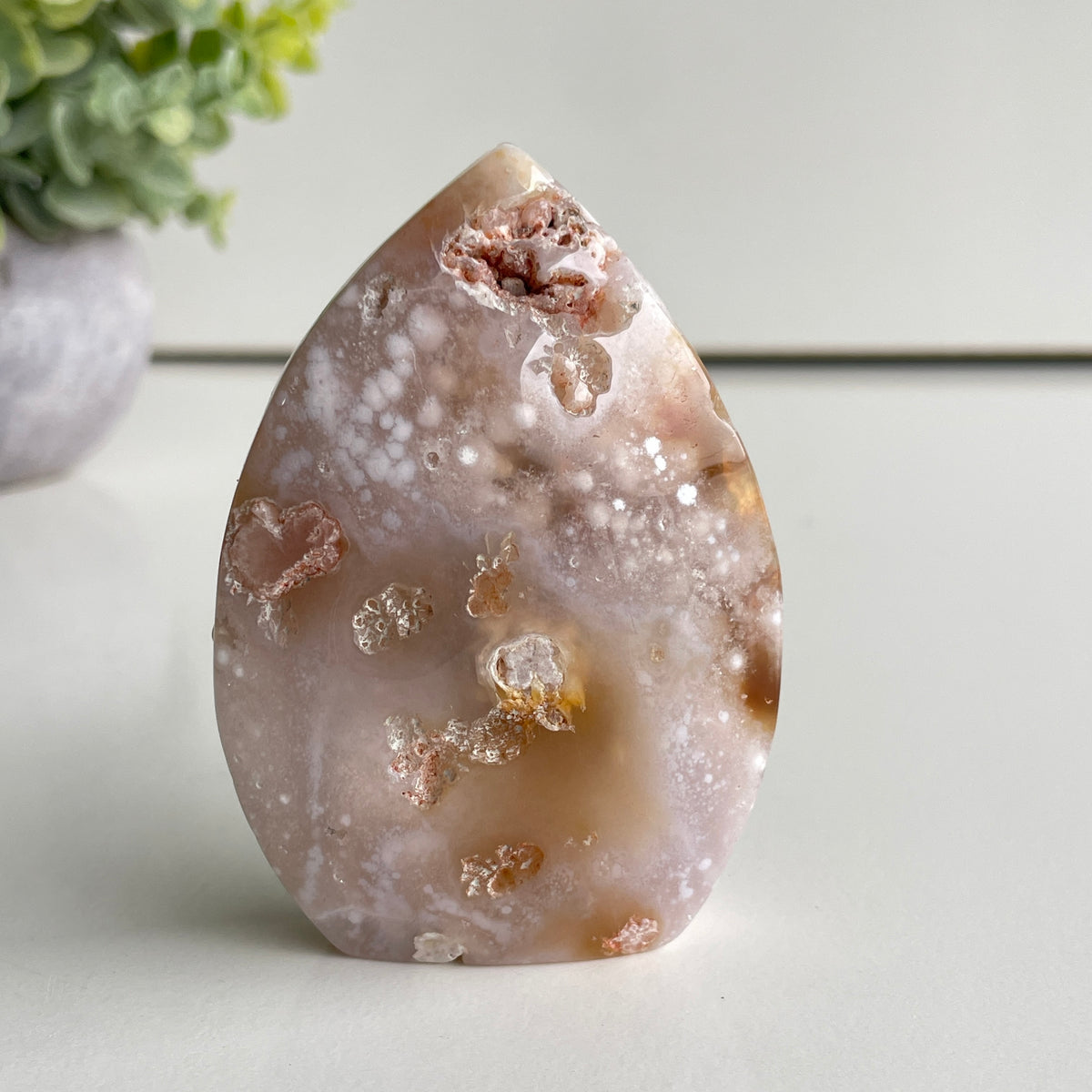Flower Agate Flame 7.7cm
