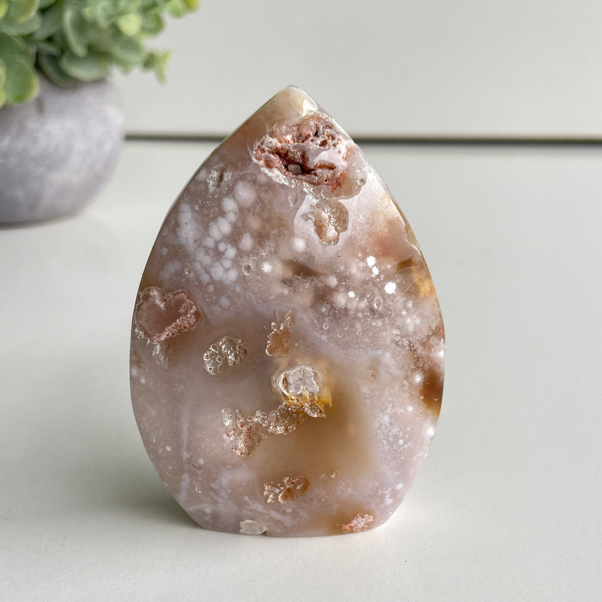 Flower Agate Flame 7.7cm