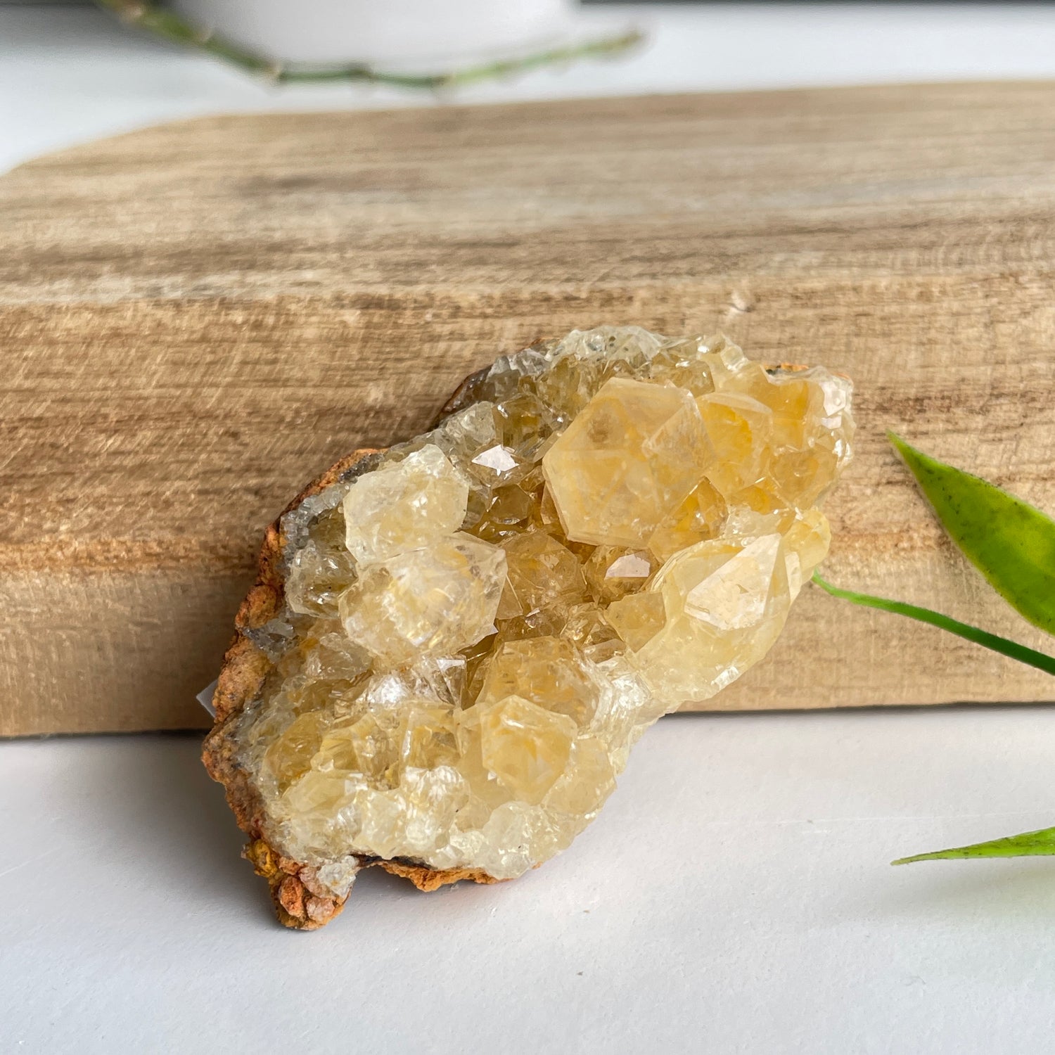 Limonite Quartz Cluster 34g