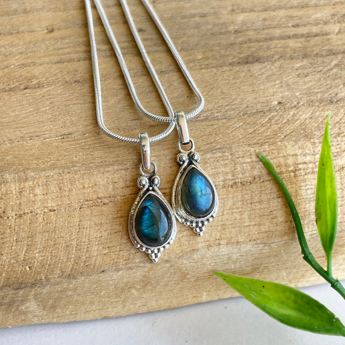 Labradorite Teardrop Pendant