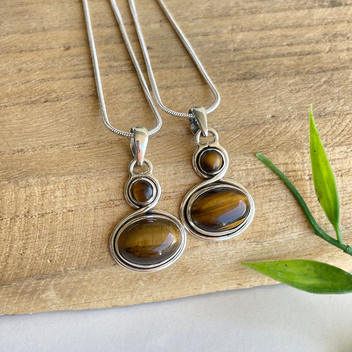 Tigers Eye Oval Pendant