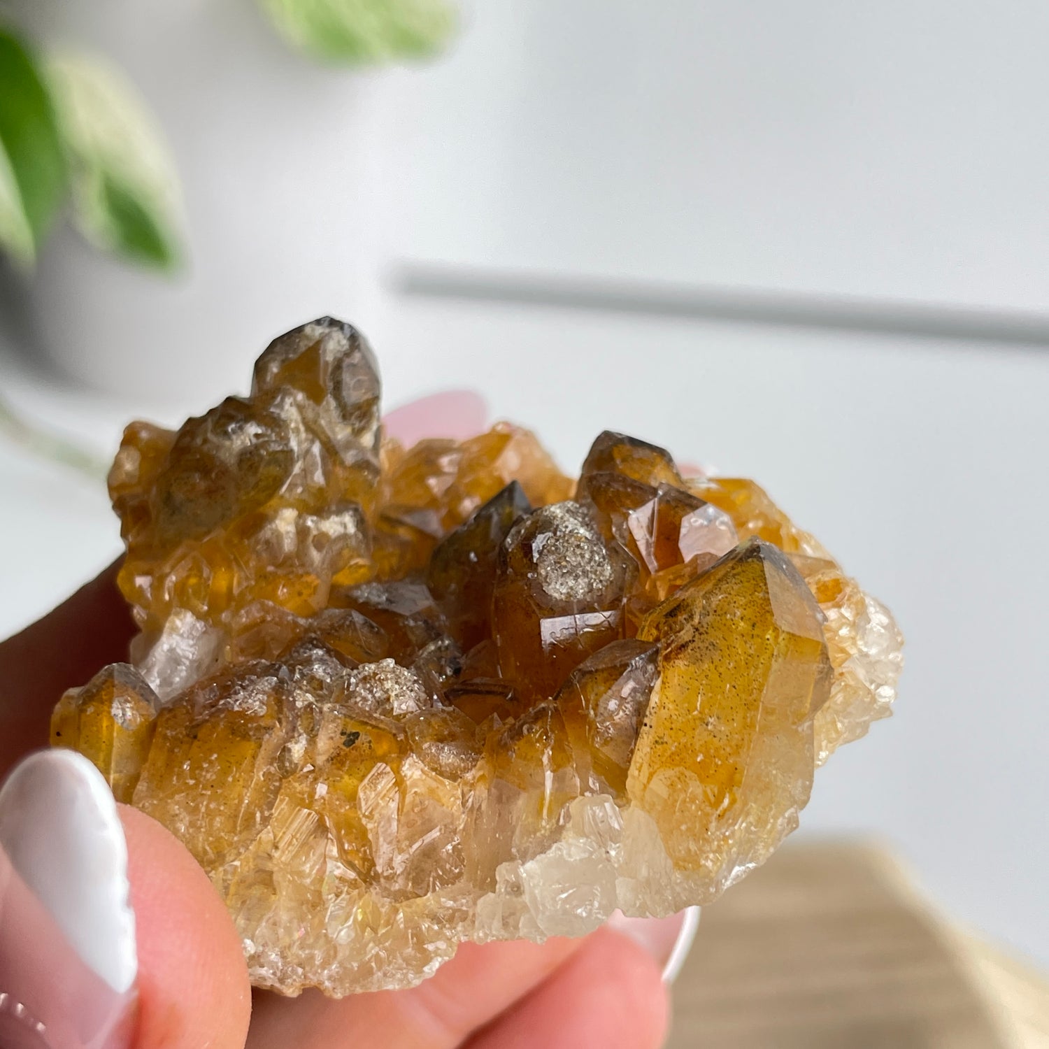 Limonite Quartz Cluster 60g