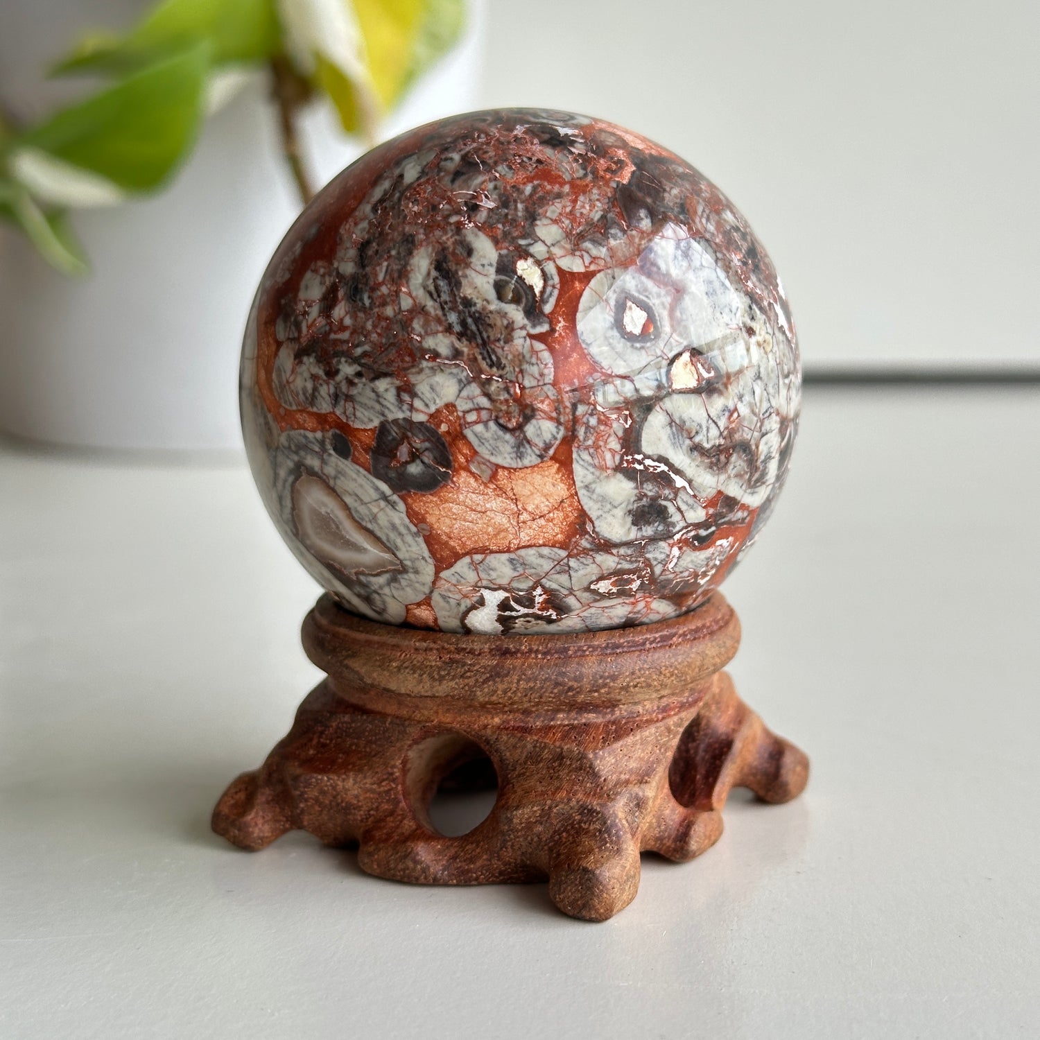 Money Agate Sphere 6.1cm