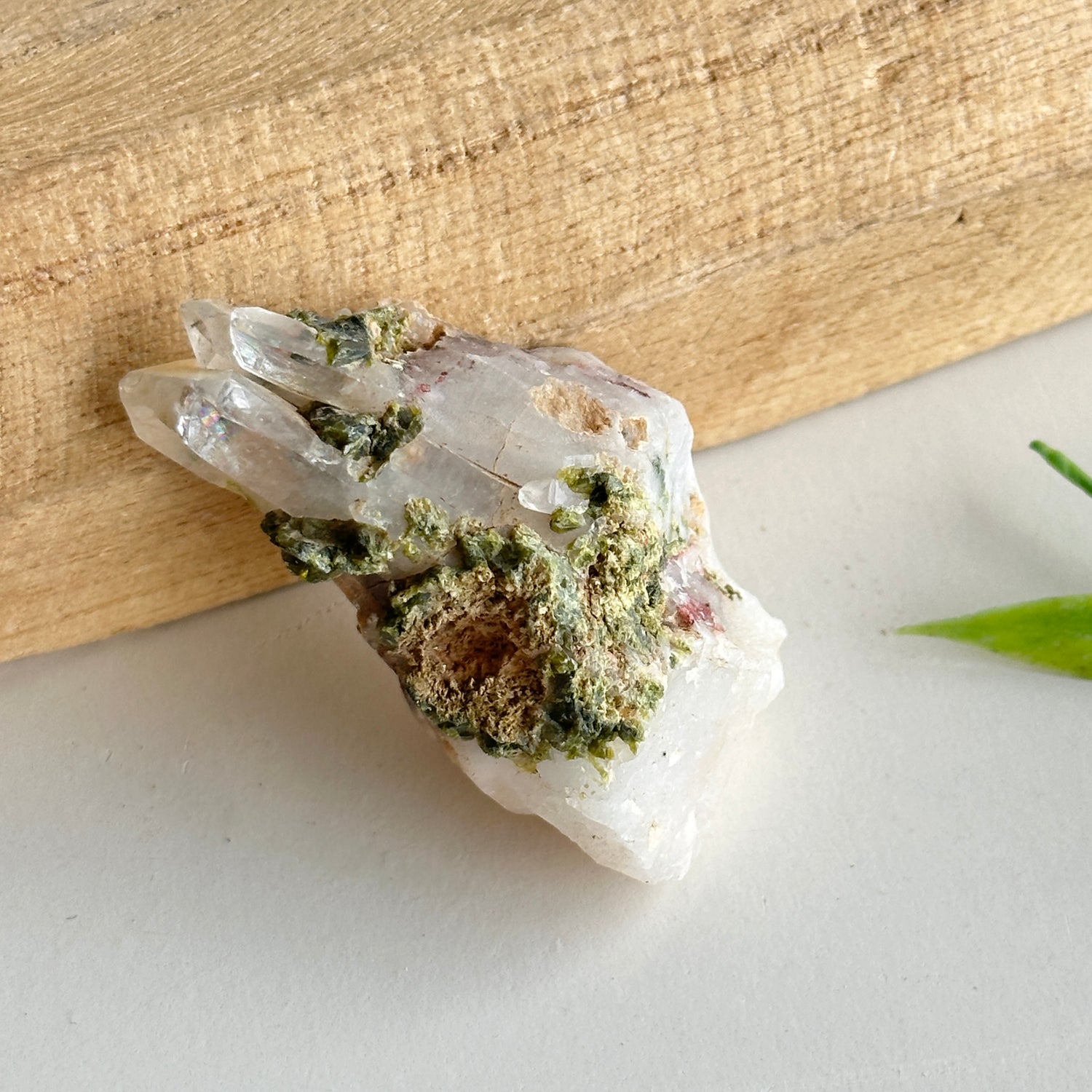 Epidote & Quartz Cluster 24g
