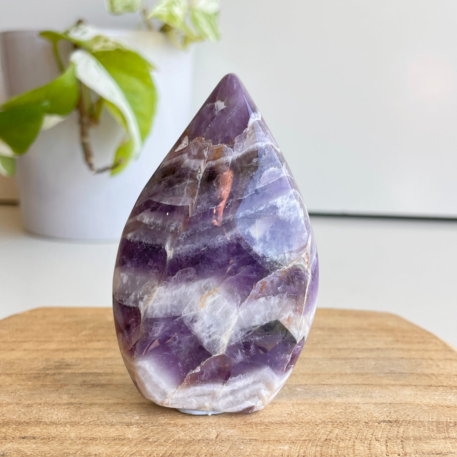 Chevron Amethyst Flame 8.3cm