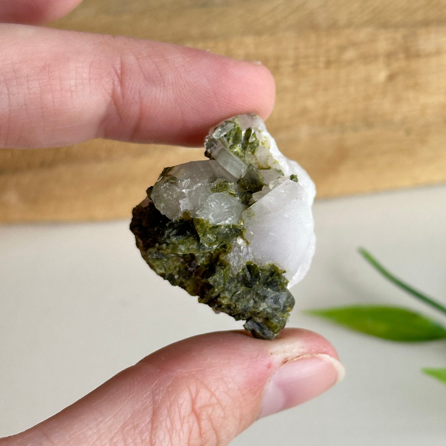 Epidote & Quartz Cluster 16g