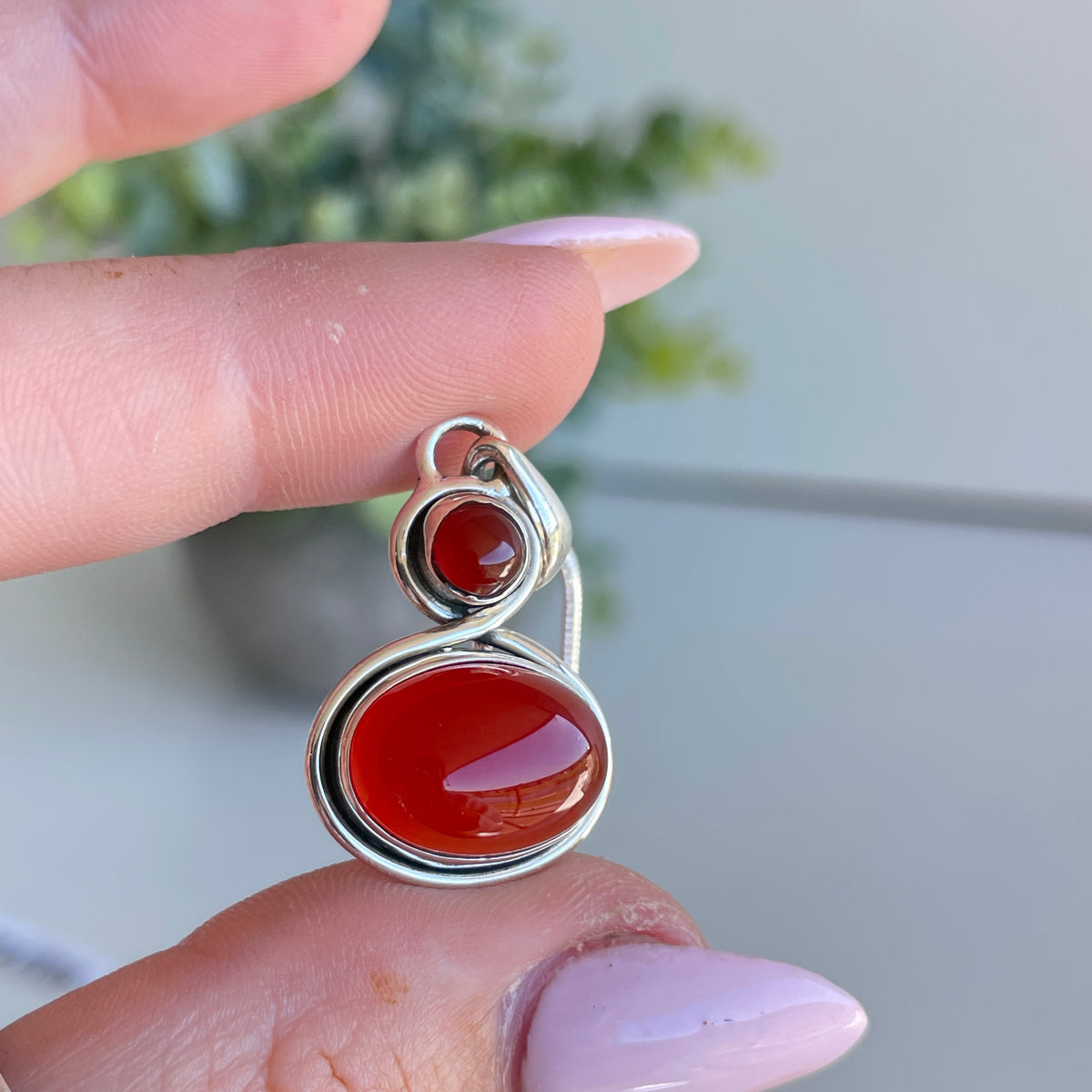 Carnelian Oval Pendant