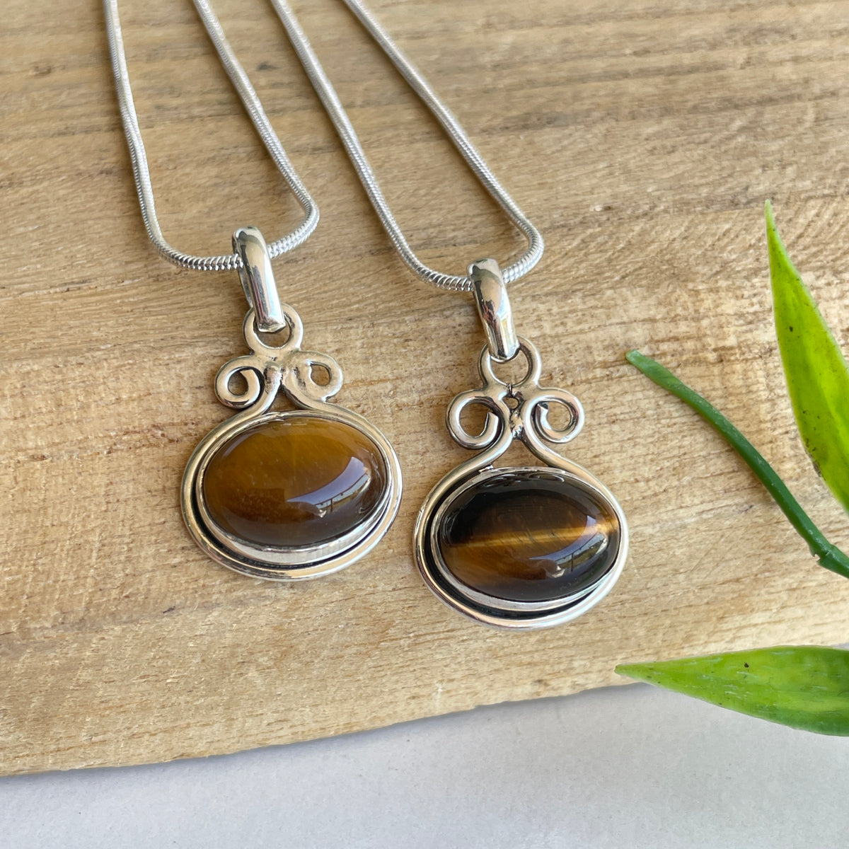 Tigers Eye Oval Pendant
