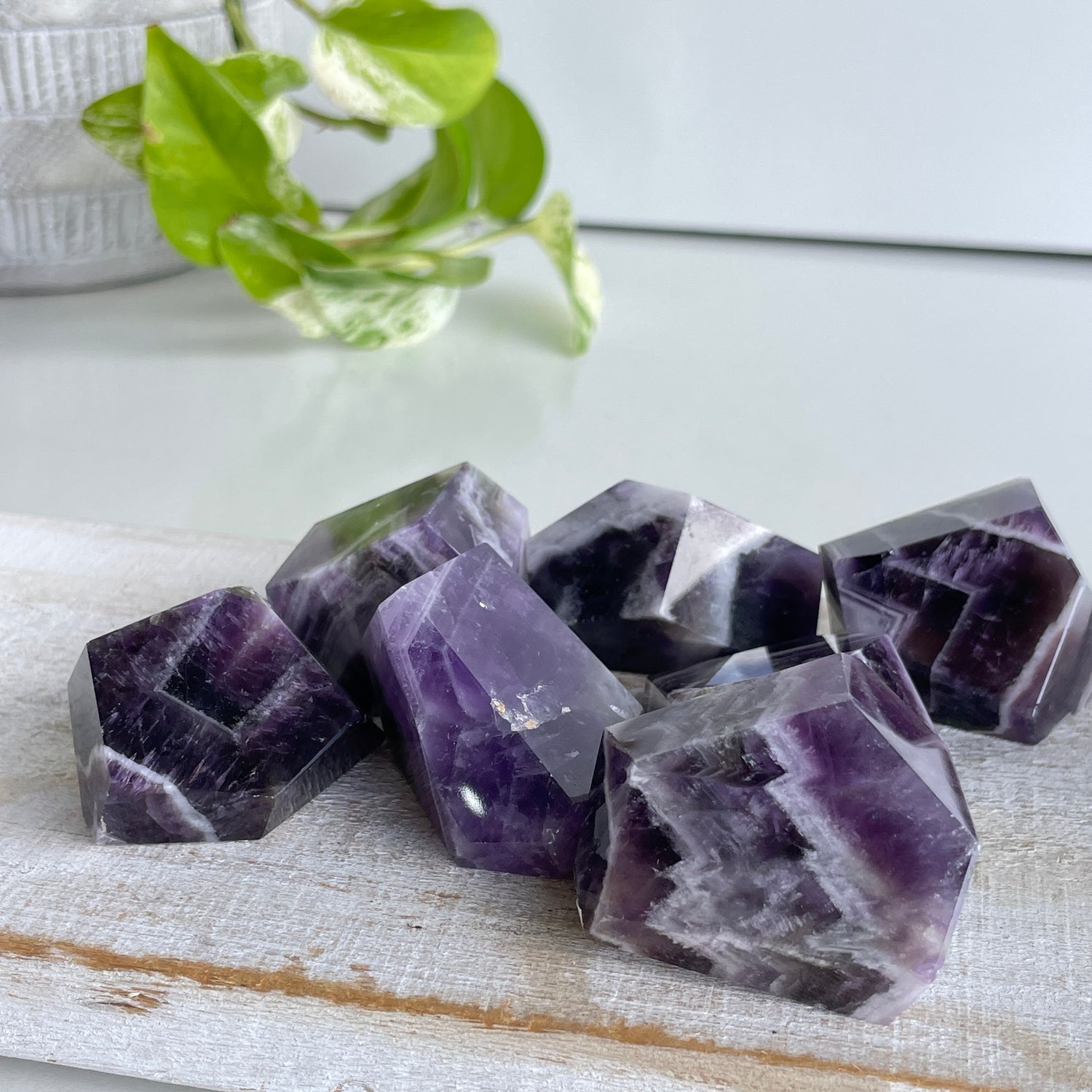Chevron Amethyst Freeform Sml