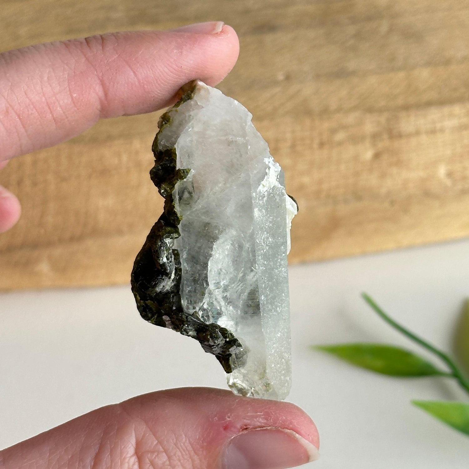 Epidote & Quartz Cluster 24g
