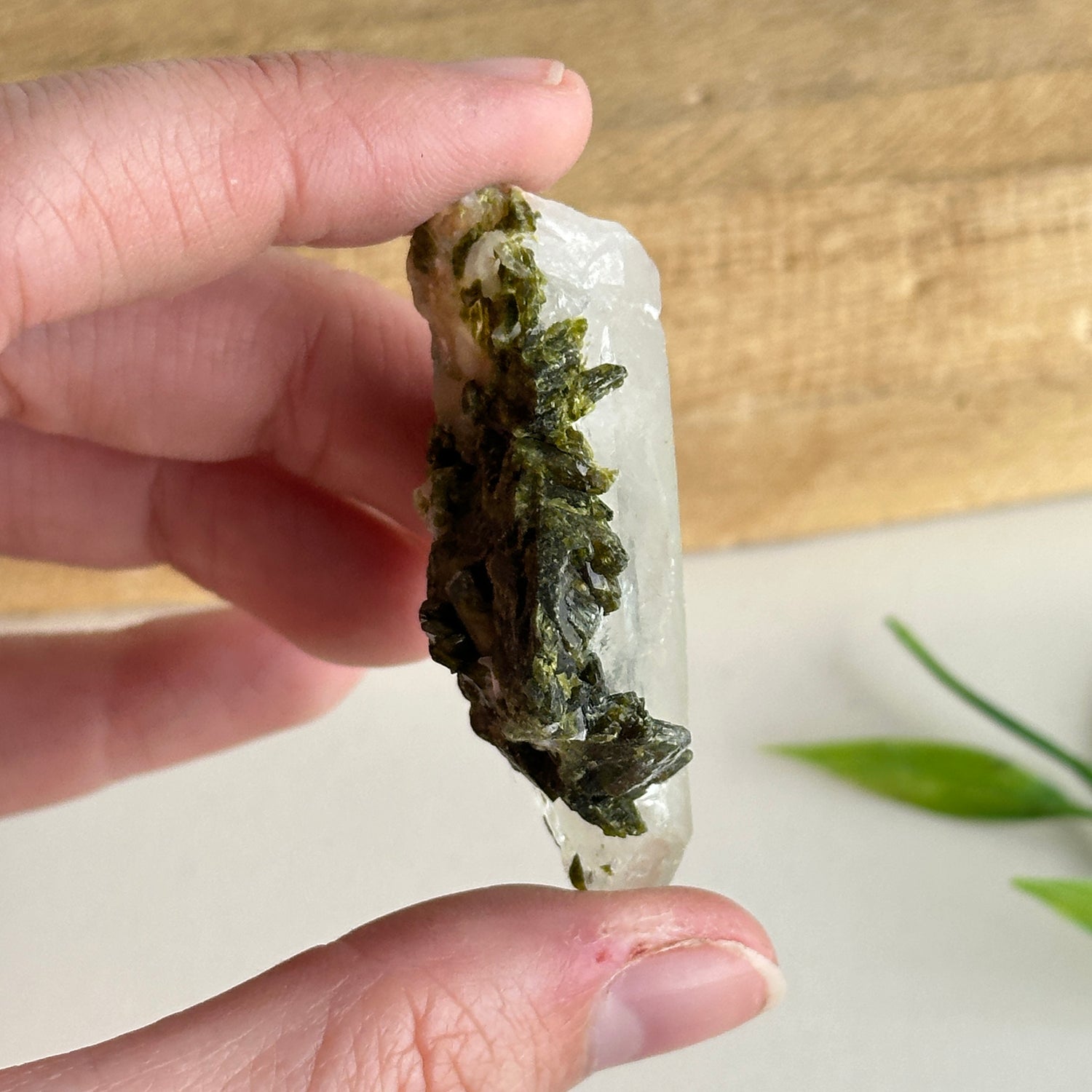Epidote & Quartz Cluster 24g