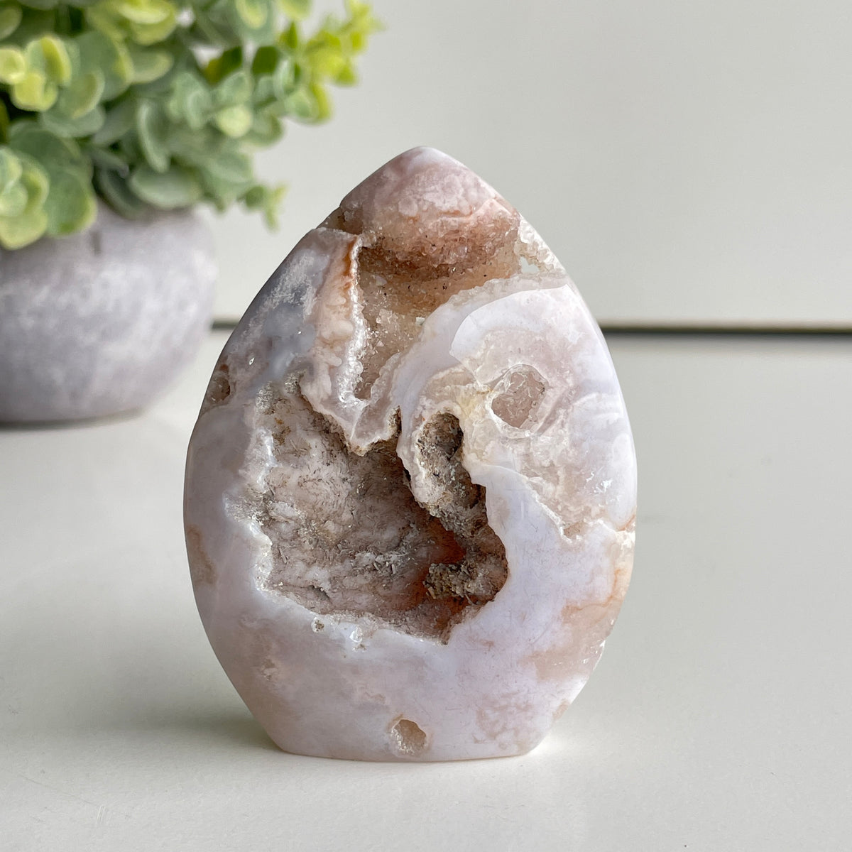 Flower Agate Flame 7.2cm