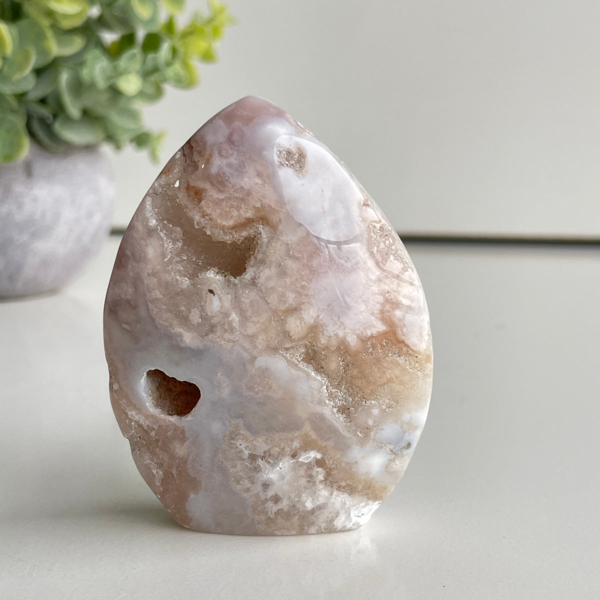Flower Agate Flame 7.2cm