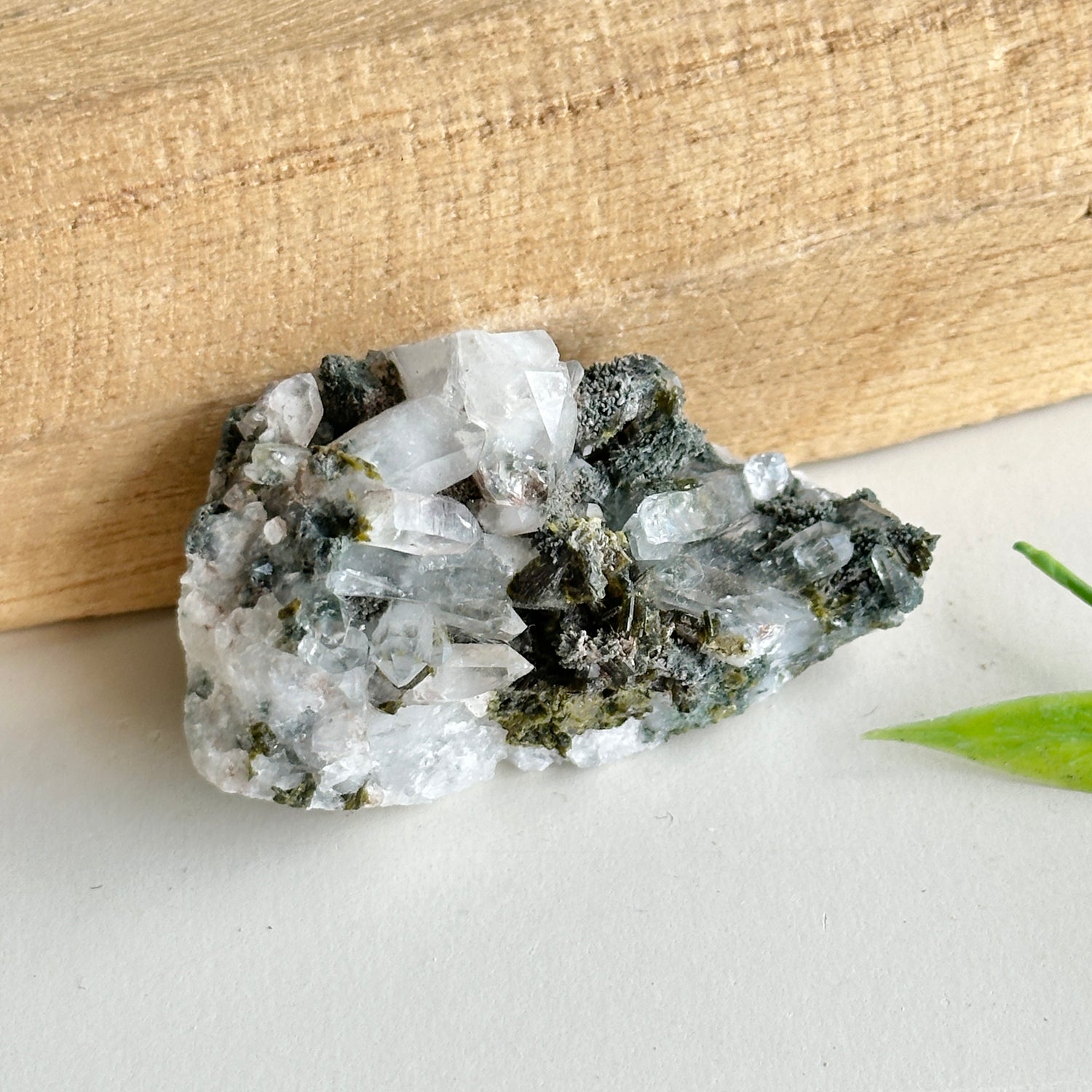 Epidote & Quartz Cluster 24g
