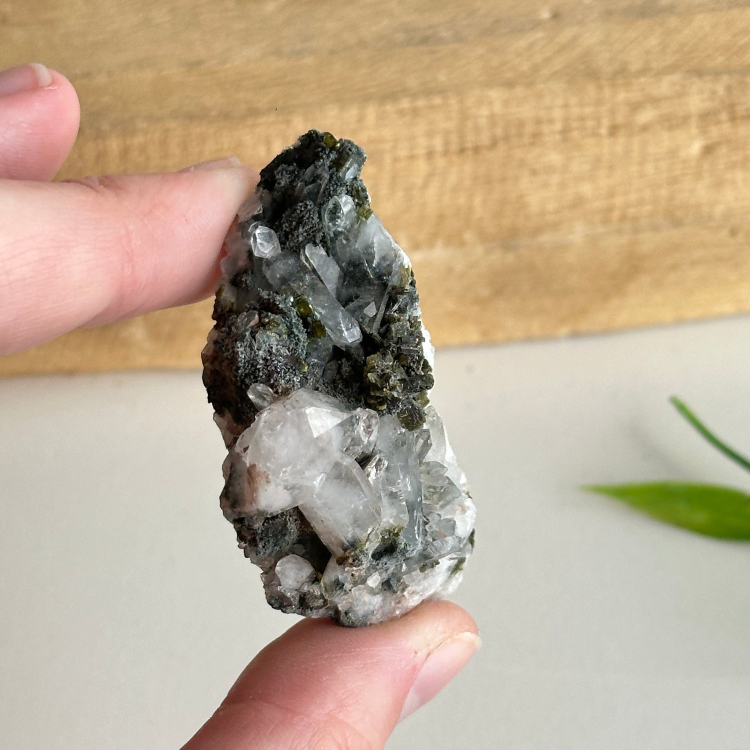 Epidote & Quartz Cluster 24g