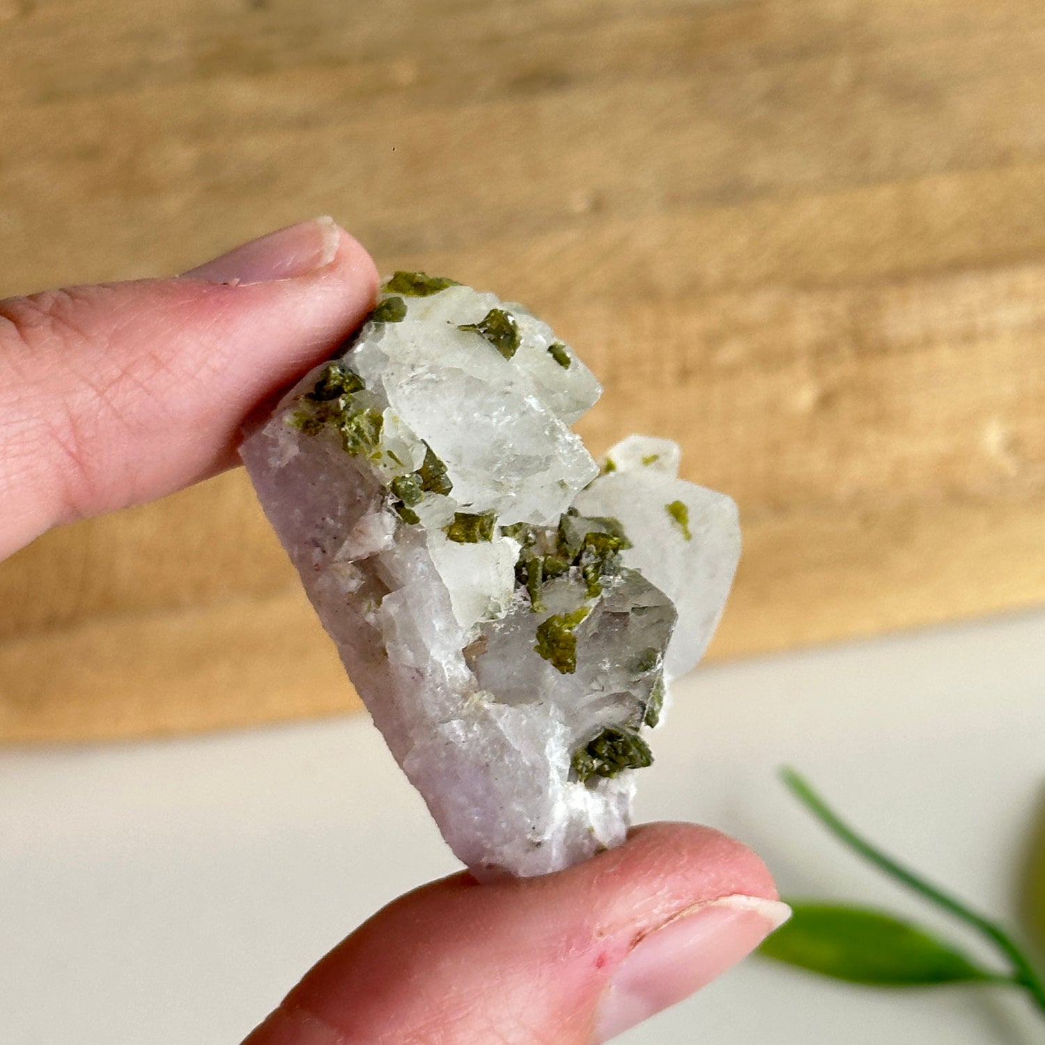 Epidote & Quartz Cluster 24g