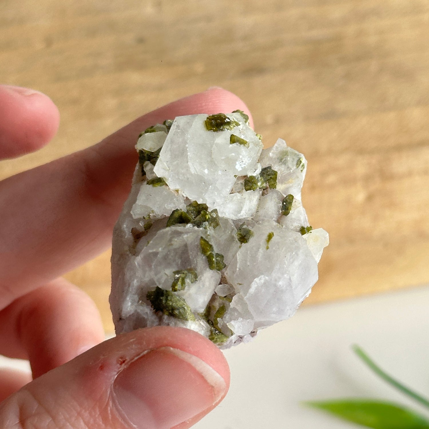 Epidote & Quartz Cluster 24g