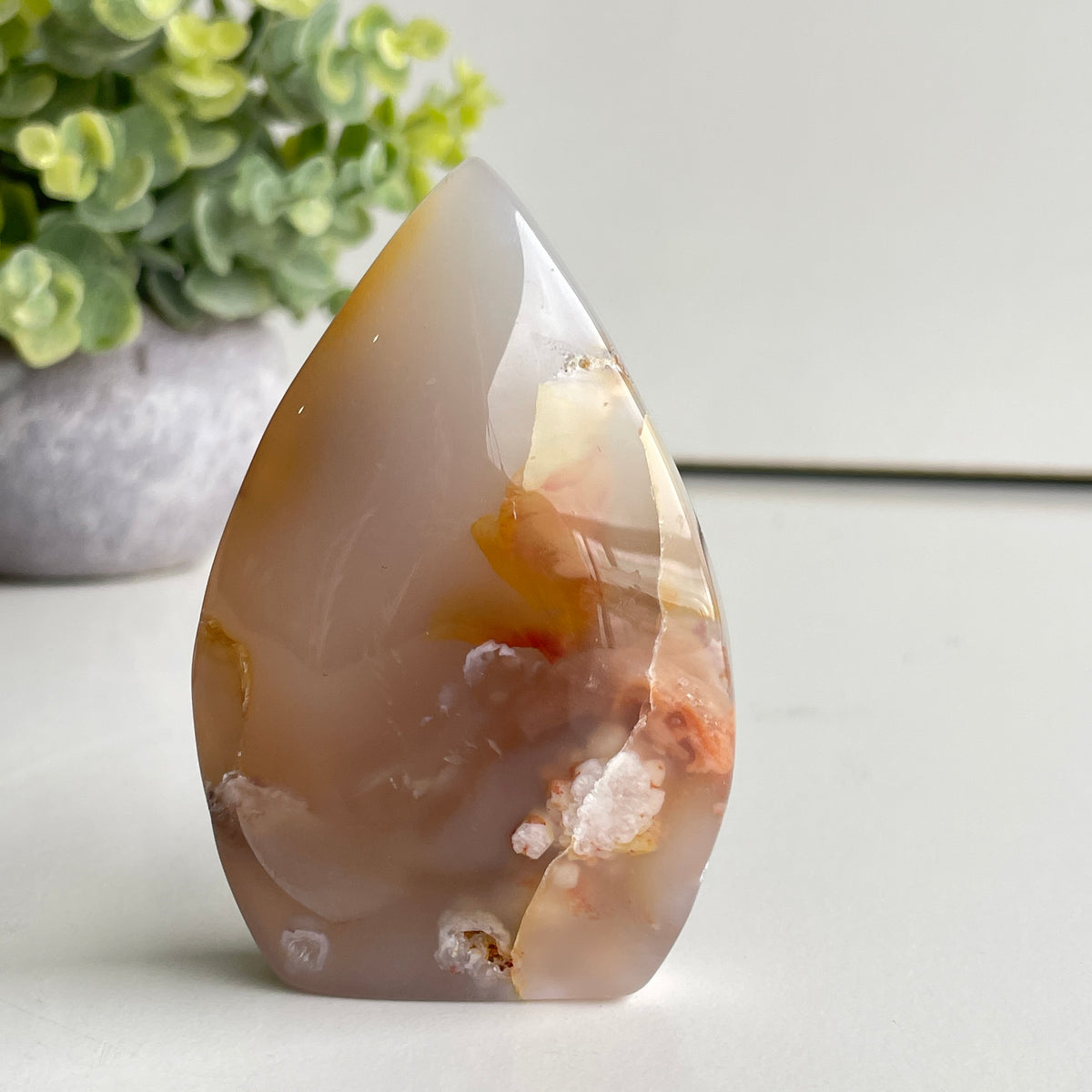 Flower Agate Flame 8.3cm