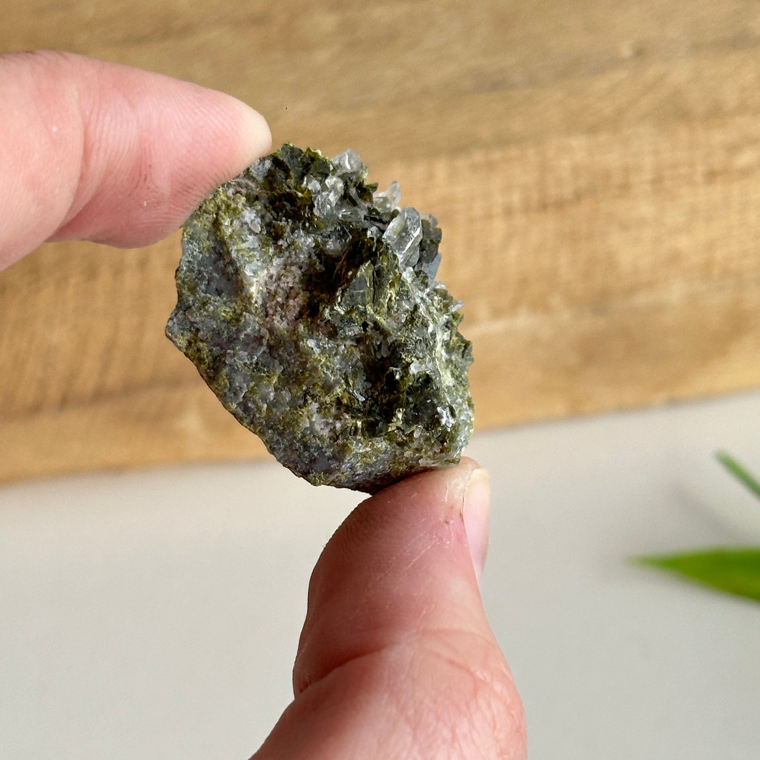Epidote & Quartz Cluster 12g