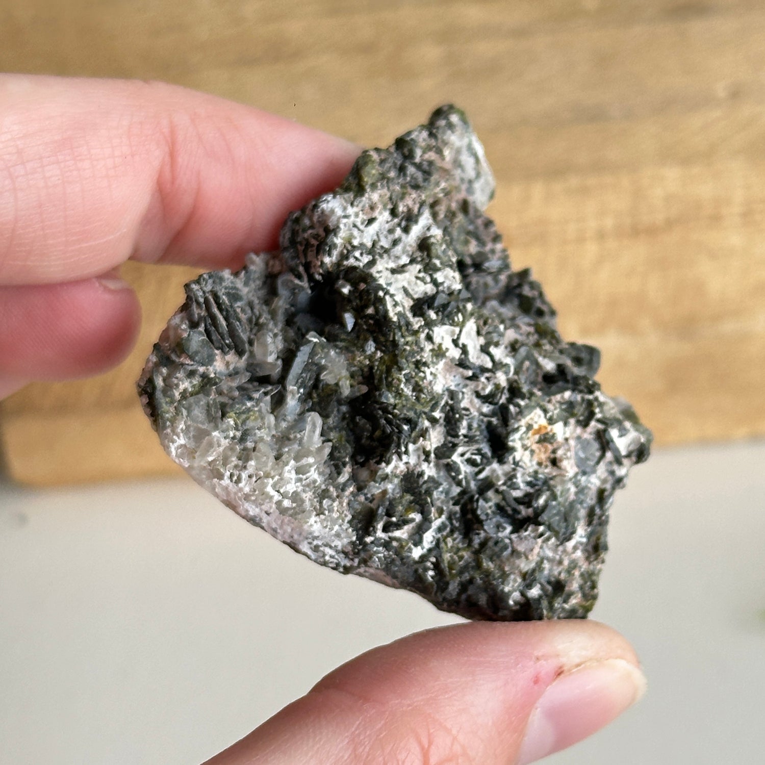 Epidote & Quartz Cluster 40g