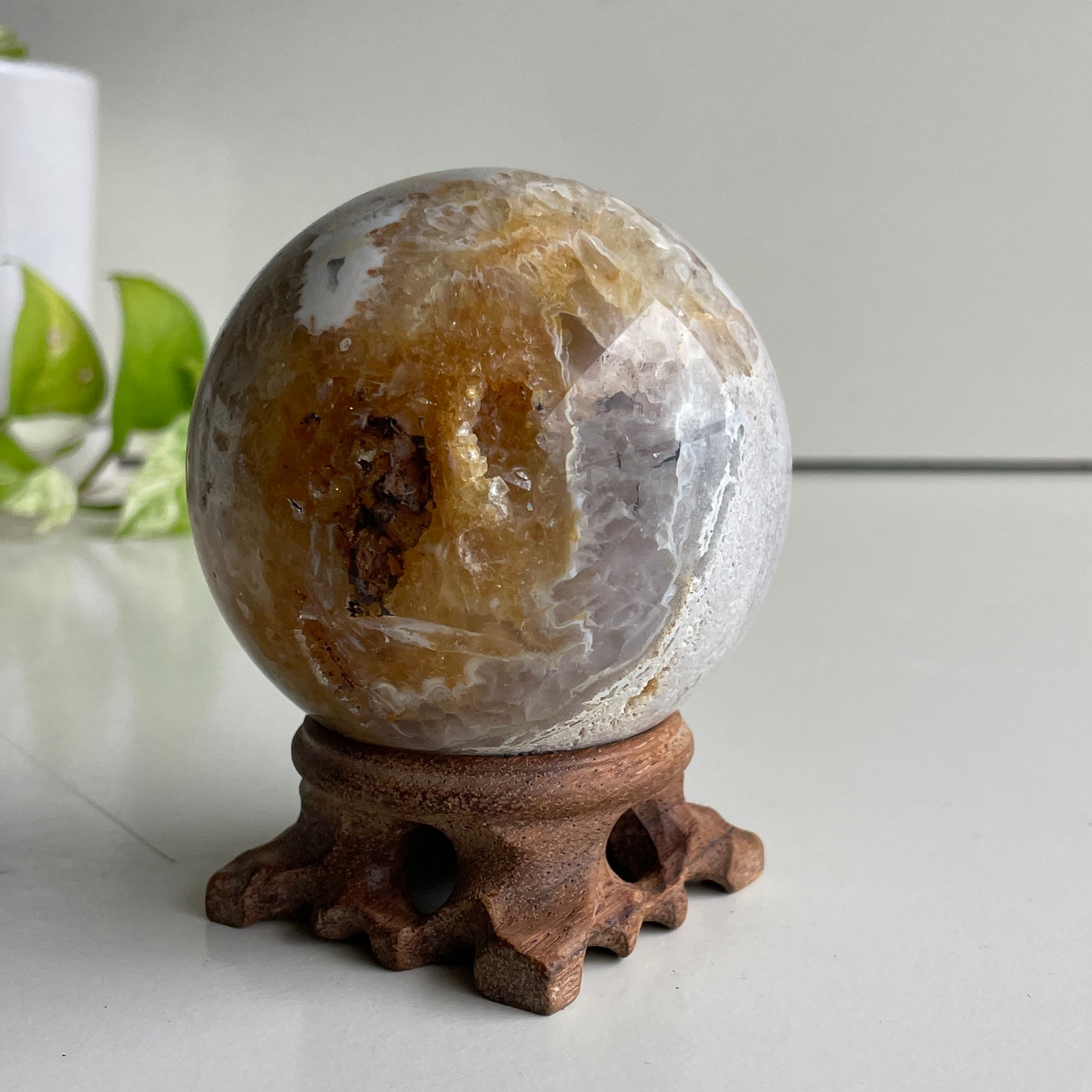 Pink Amethyst Sphere 7.7cm