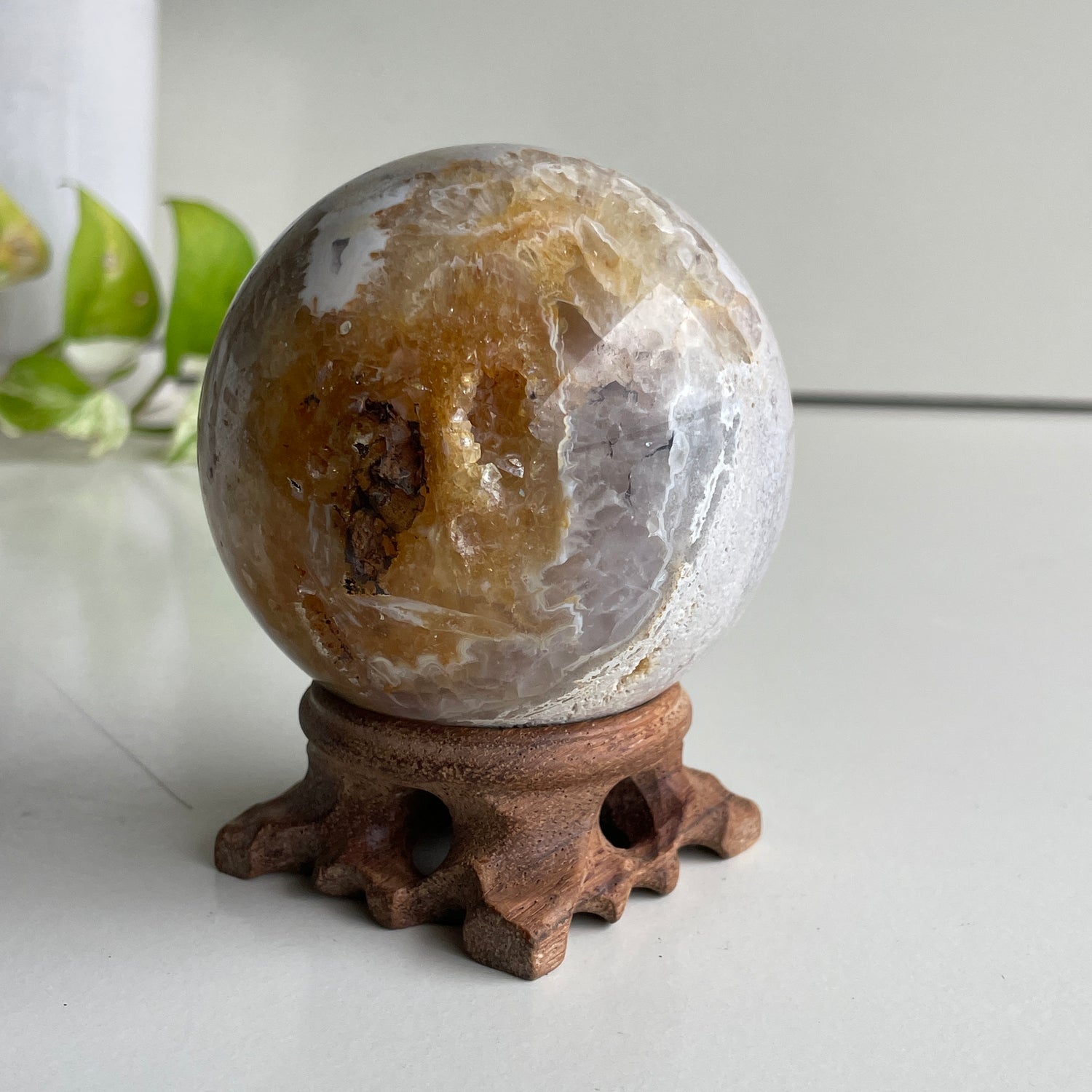 Pink Amethyst Sphere 7.7cm