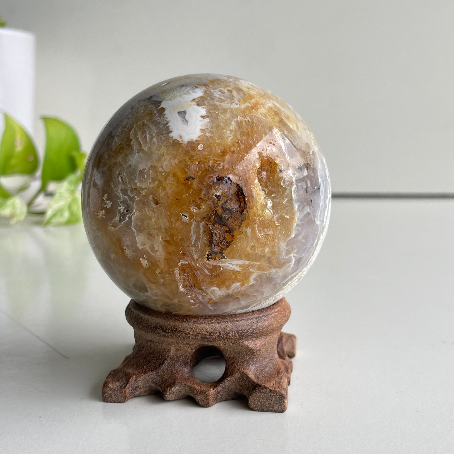 Pink Amethyst Sphere 7.7cm