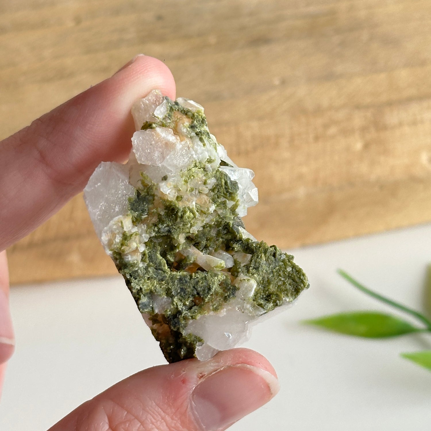Epidote & Quartz Cluster 26g